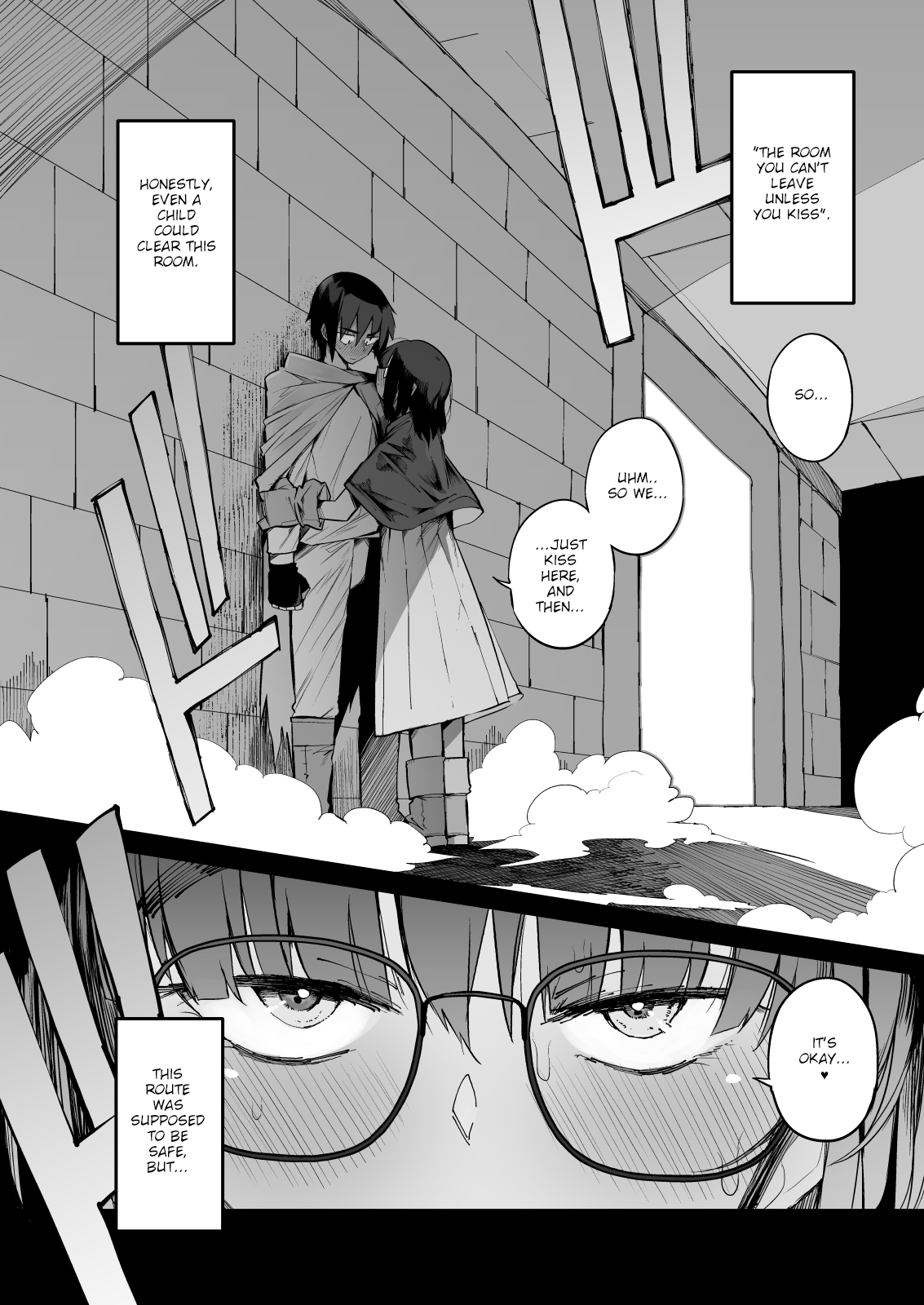 Sakusei Dungeon Kouryaku ni Mukanai Jimiko no S-kyuu Dosukebe Status | Escaping a semen squeezing dungeon with a modest girl who I really didn’t expect to have S-rank slut stats — preview page 7