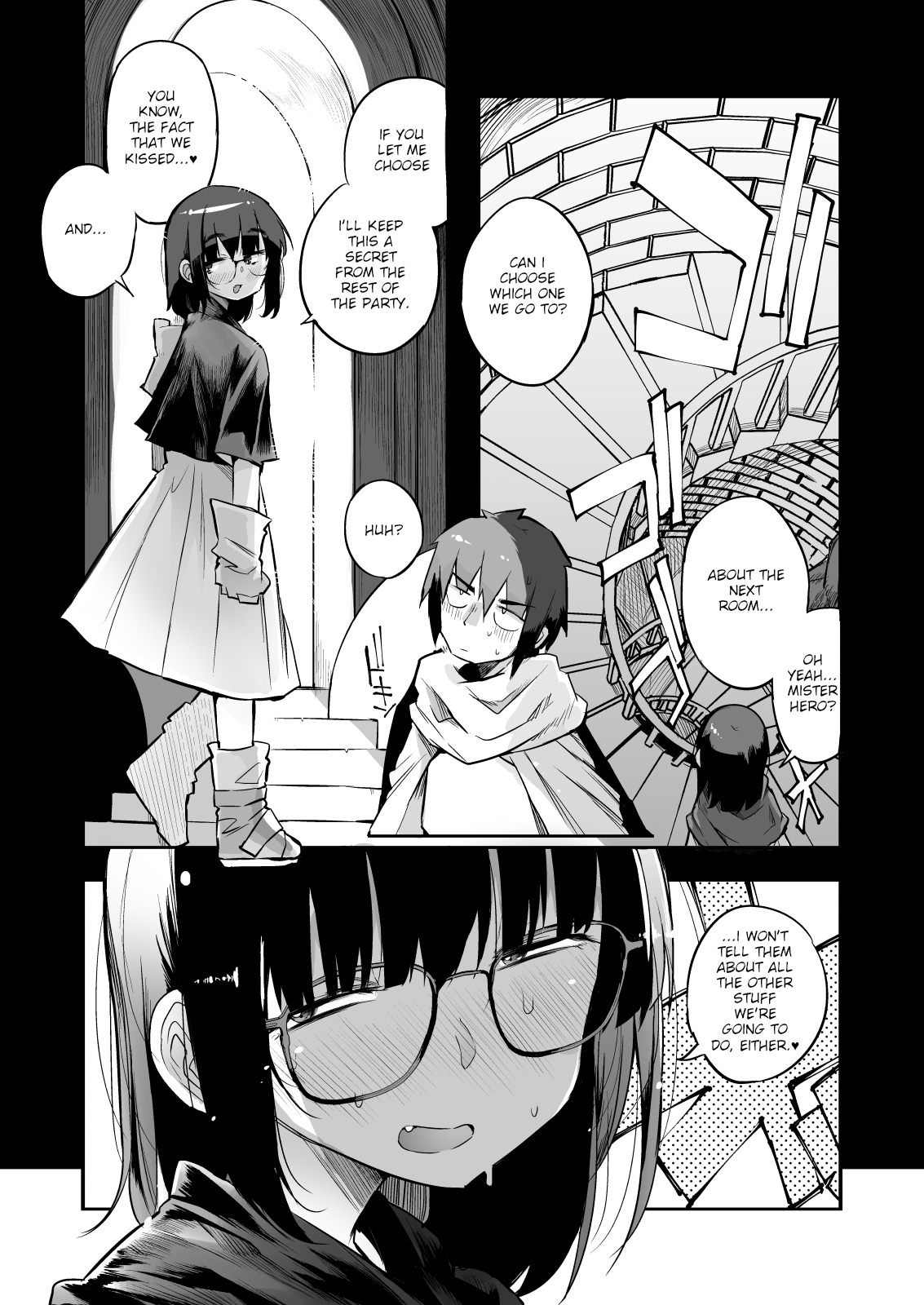 Sakusei Dungeon Kouryaku ni Mukanai Jimiko no S-kyuu Dosukebe Status | Escaping a semen squeezing dungeon with a modest girl who I really didn’t expect to have S-rank slut stats — preview page 12