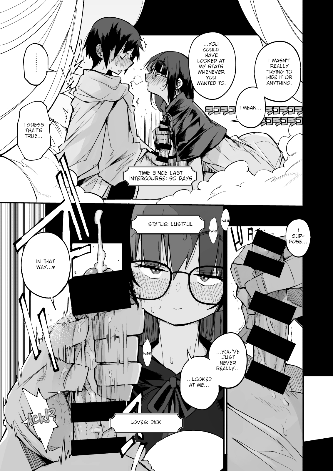 Sakusei Dungeon Kouryaku ni Mukanai Jimiko no S-kyuu Dosukebe Status | Escaping a semen squeezing dungeon with a modest girl who I really didn’t expect to have S-rank slut stats — preview page 14
