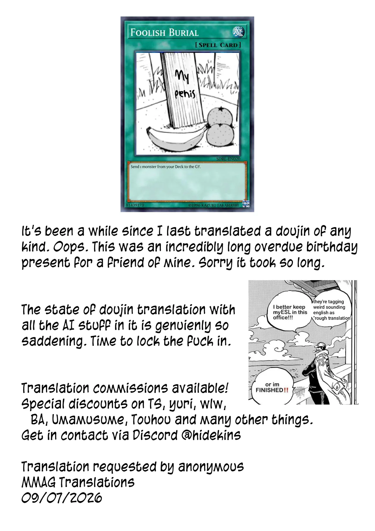 Bye Bye Ochinchin | Goodbye My Penis – Chapter 1 – page 29