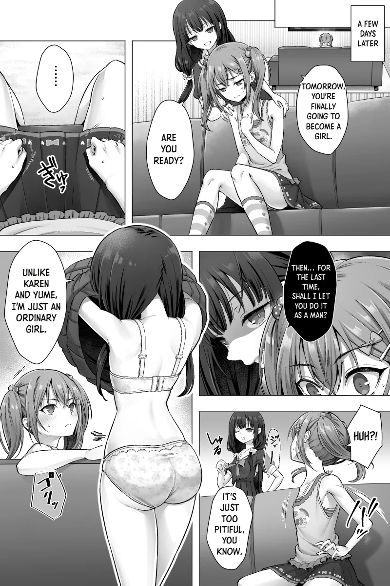 Kanketsu-hen Futanari Chinpo-sama ni Kanraku Shita Kanojo to Mesu Ochi Shita Boku no Monogatari | Conclusion Arc The Story of My Girlfriend, Who Fell for the Futanari Dick, and Me, Who Became a Female — preview page 8