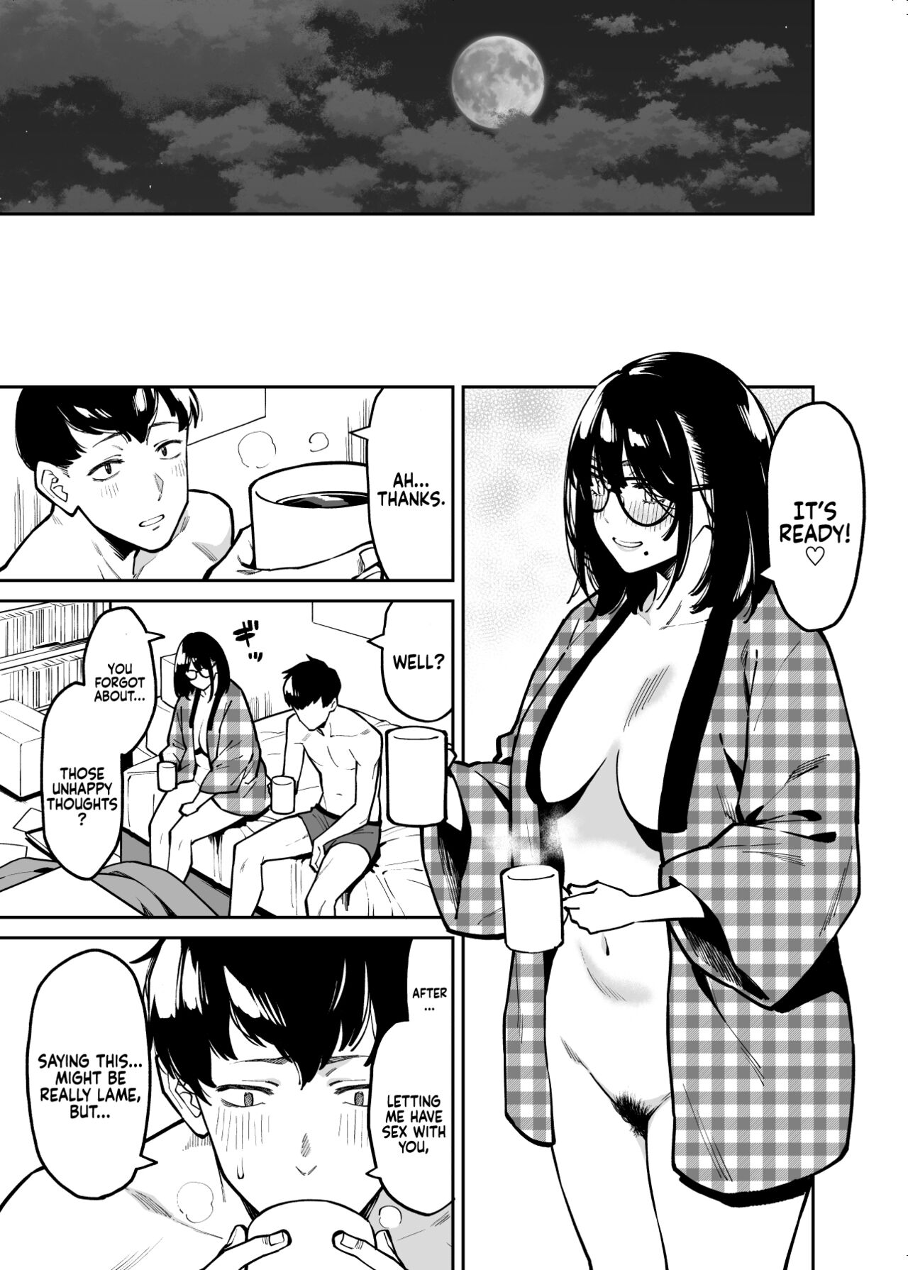 Otonari no Darashina Onee-san ni Nagusamerareru Hanashi | Comforted by the Sloppy Girl Next Door – Chapter 1 – page 49