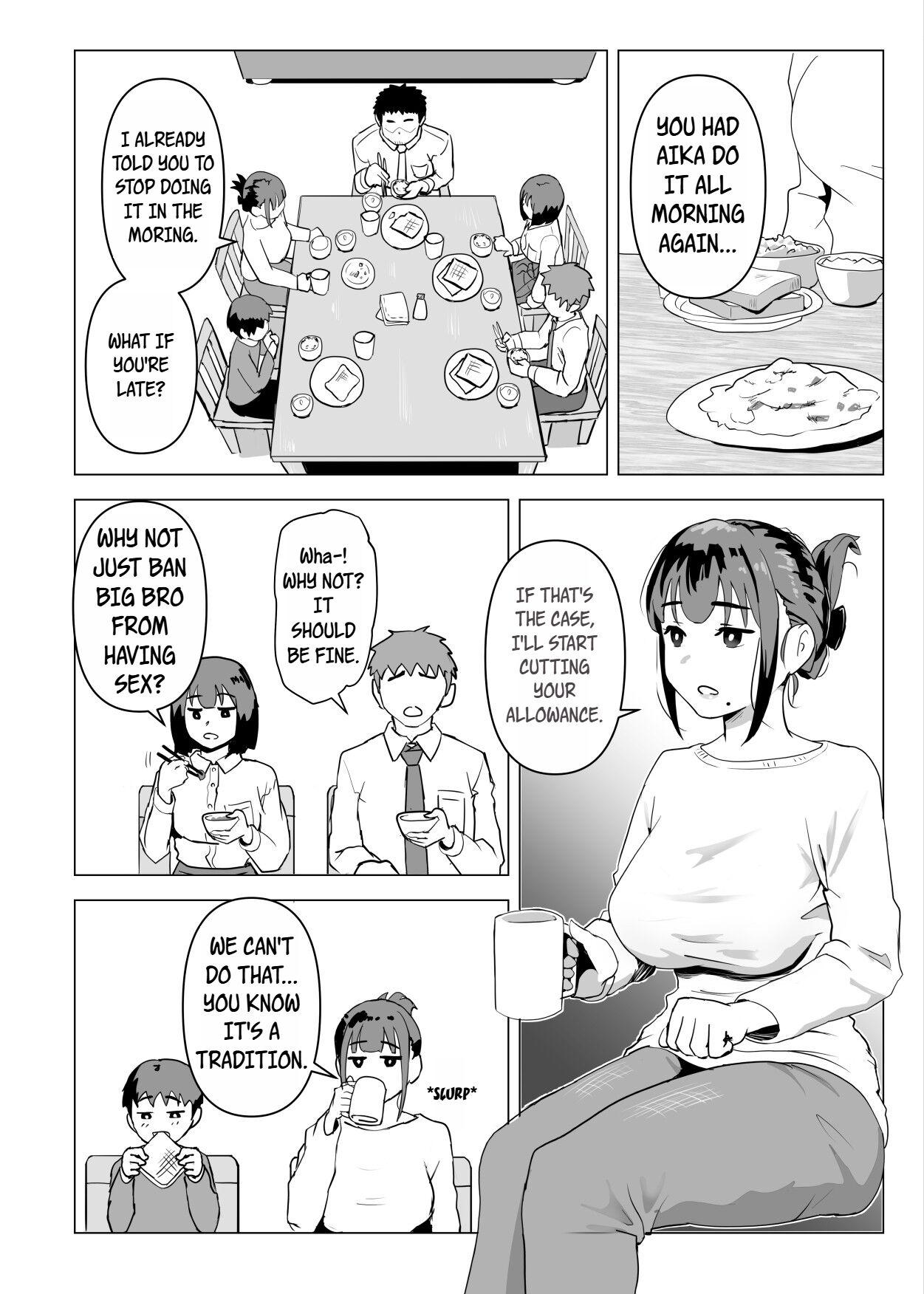 Uchi de wa Kazoku Sex wa Joushiki Rashii | In My House, Family Sex Is the Norm — preview page 7
