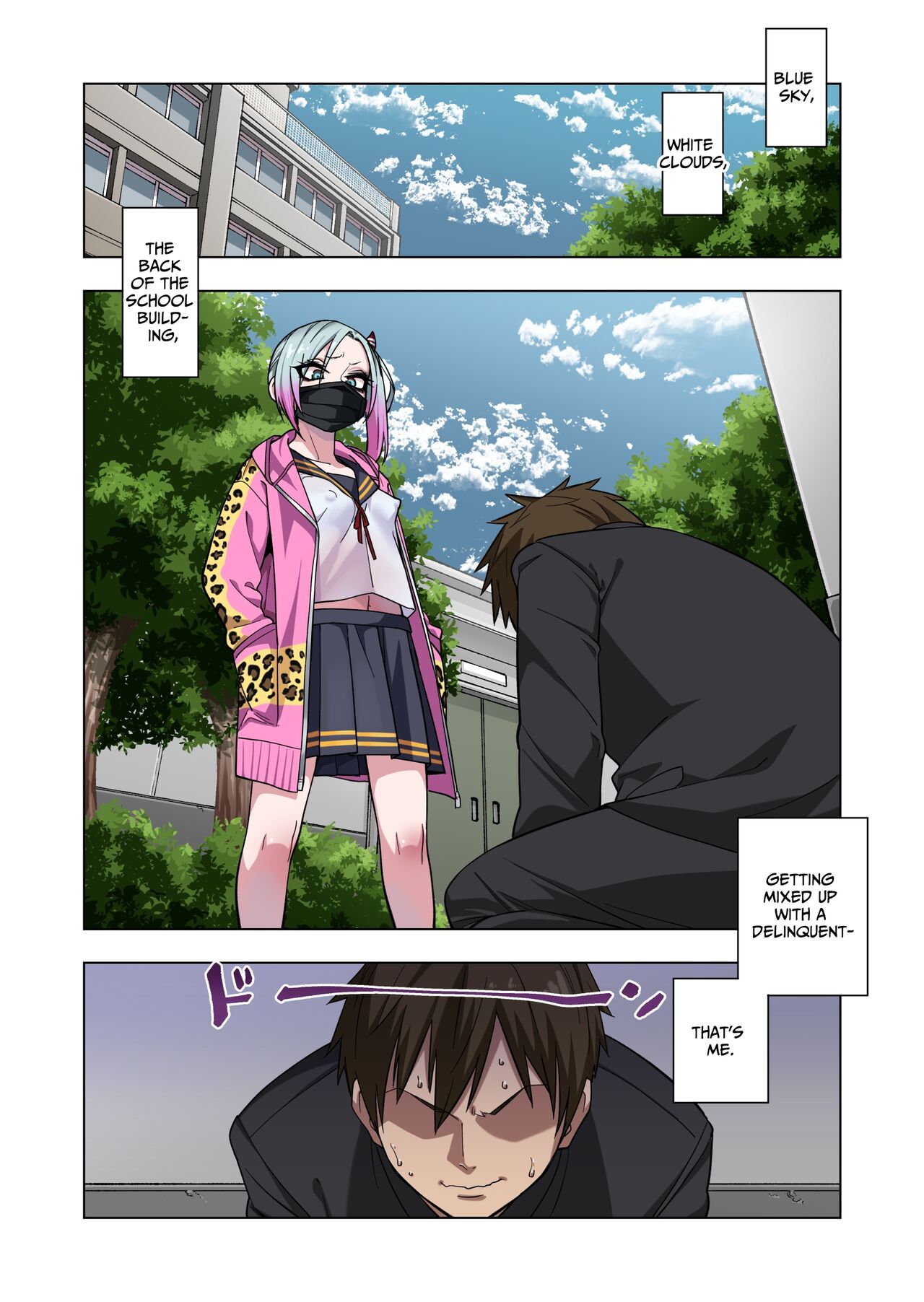 Tsuntsun Yankee-chan wa Yowayowa Chikubi o Ijireba Kekkou Nandemo Yarasete Kureru | Prickly Delinquent Girl Will Let You Do Almost Anything If You Tease Her Sensitive Nipples — preview page 2