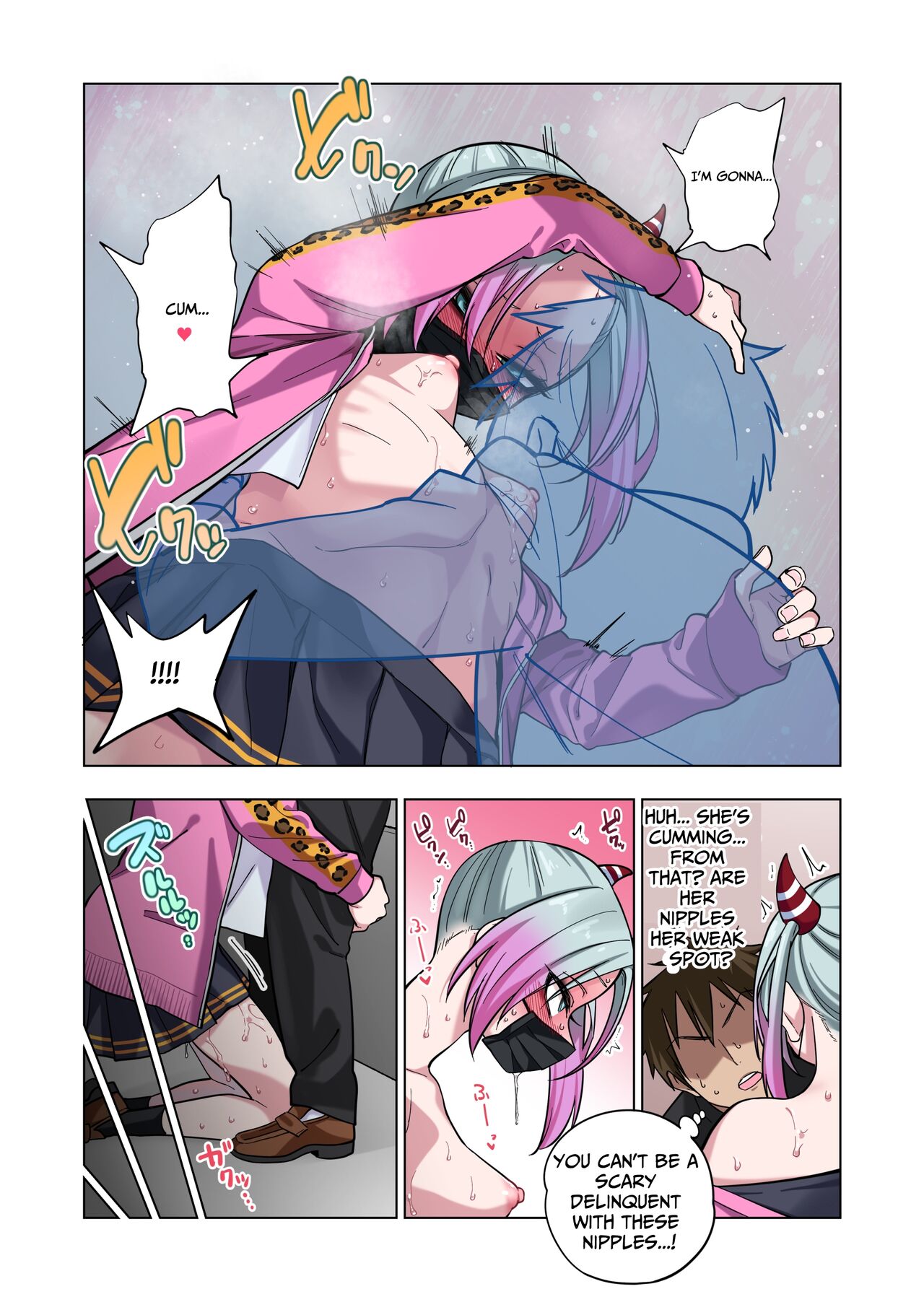 Tsuntsun Yankee-chan wa Yowayowa Chikubi o Ijireba Kekkou Nandemo Yarasete Kureru | Prickly Delinquent Girl Will Let You Do Almost Anything If You Tease Her Sensitive Nipples — preview page 14