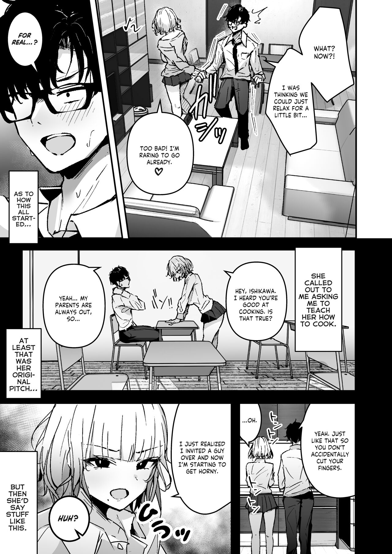 Kinpatsu Chounyuu Gal ni Gyaku Deriheru Atsukai Sarete Iru Ore no Hanashi | Blonde Gal with Huge Tits Treats Me Like a Manslut — preview page 5