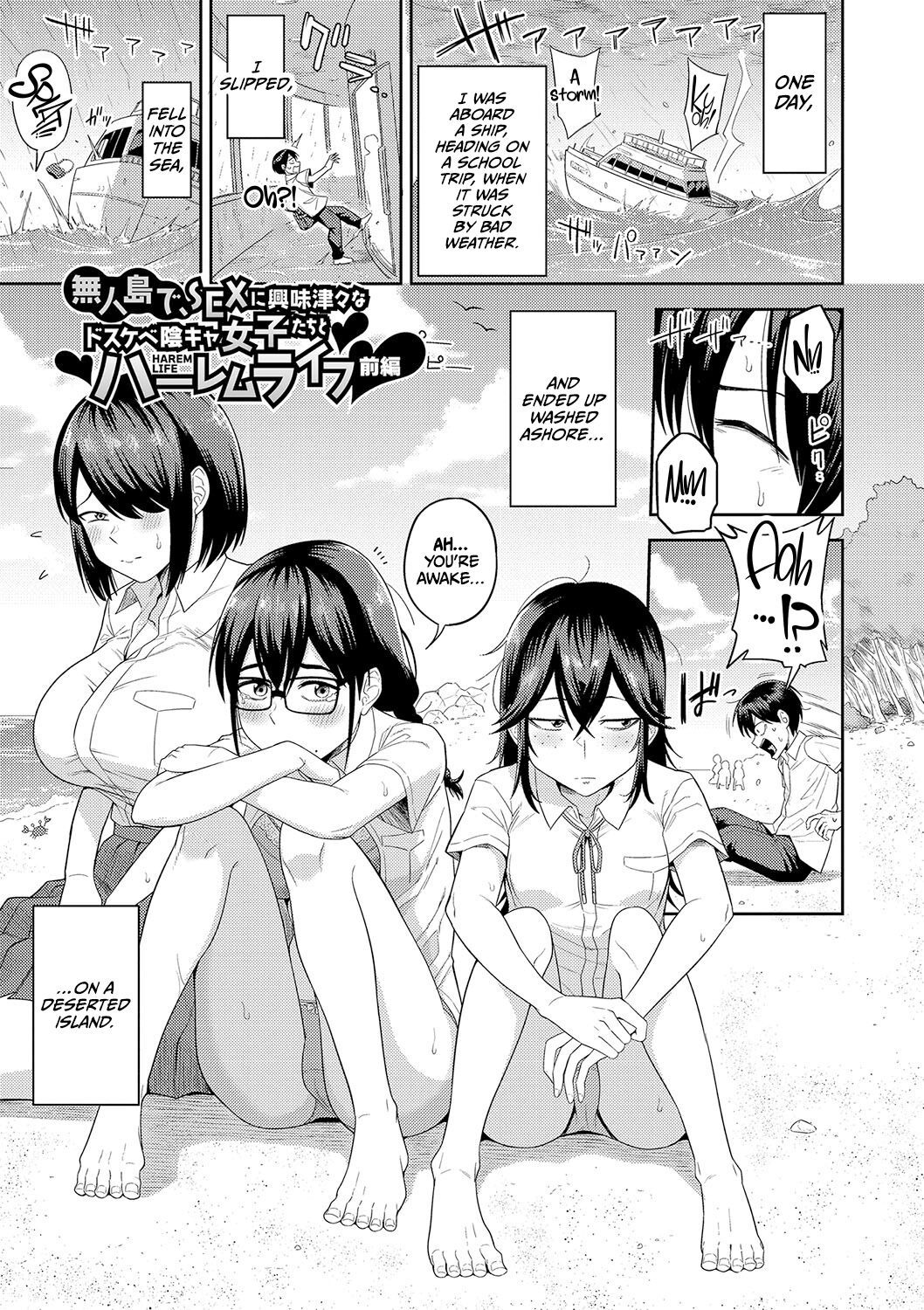 Mujintou de, SEX ni Kyoumi Shinshin na Dosukebe Inkya Joshi-tachi to Harem Life — preview page 4
