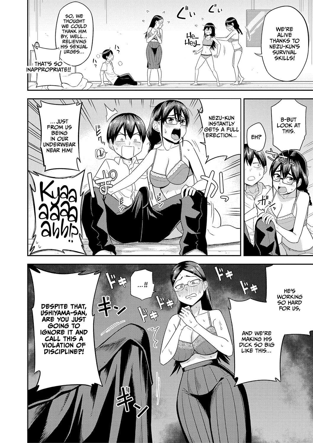 Mujintou de, SEX ni Kyoumi Shinshin na Dosukebe Inkya Joshi-tachi to Harem Life – Chapter 1 – page 45