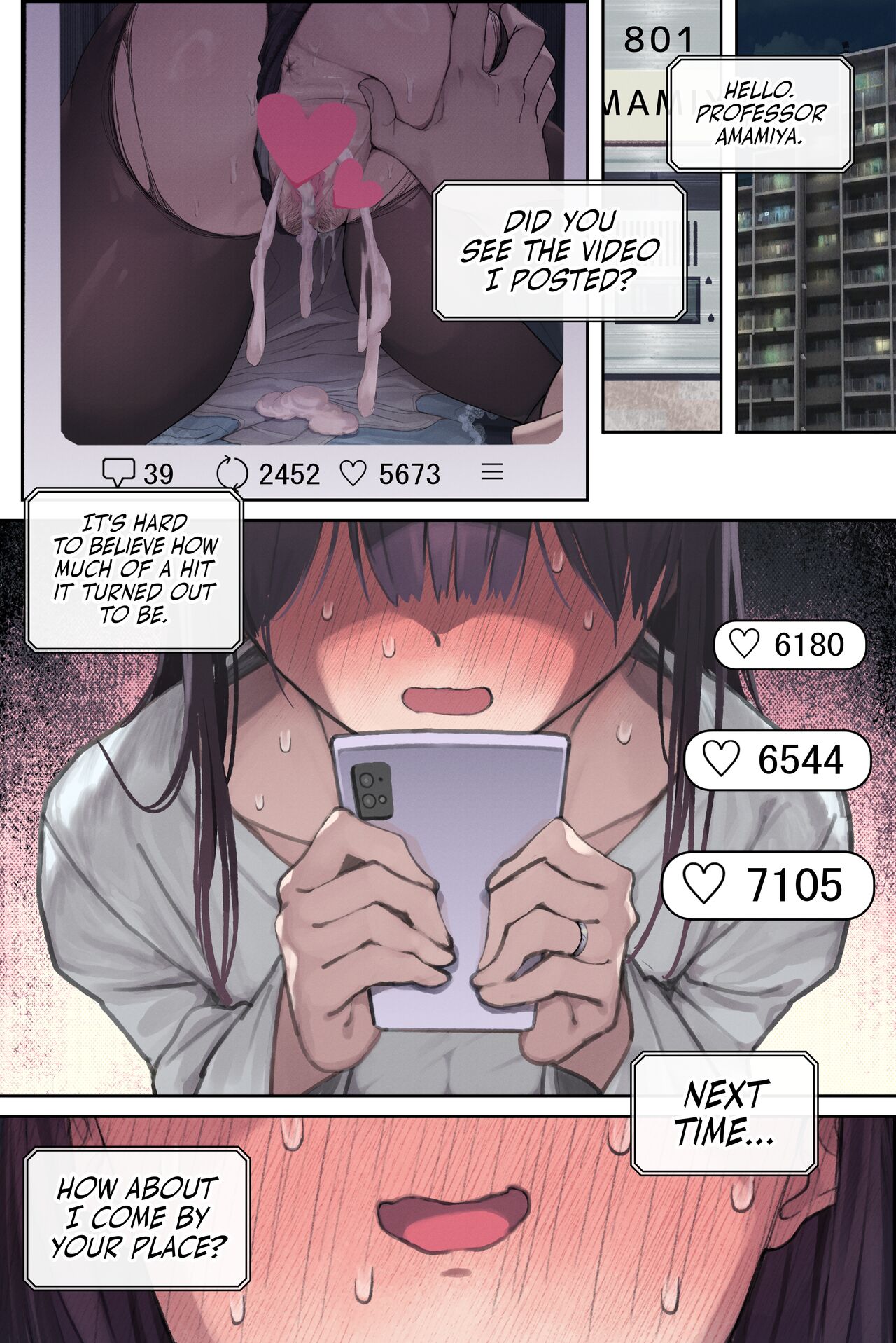Intelli Hitozuma Amamiya Touko Sensei no Hatsujou | Touko Amamiya: Wife, Scholar, Professor in HEAT – Chapter 1 – page 56