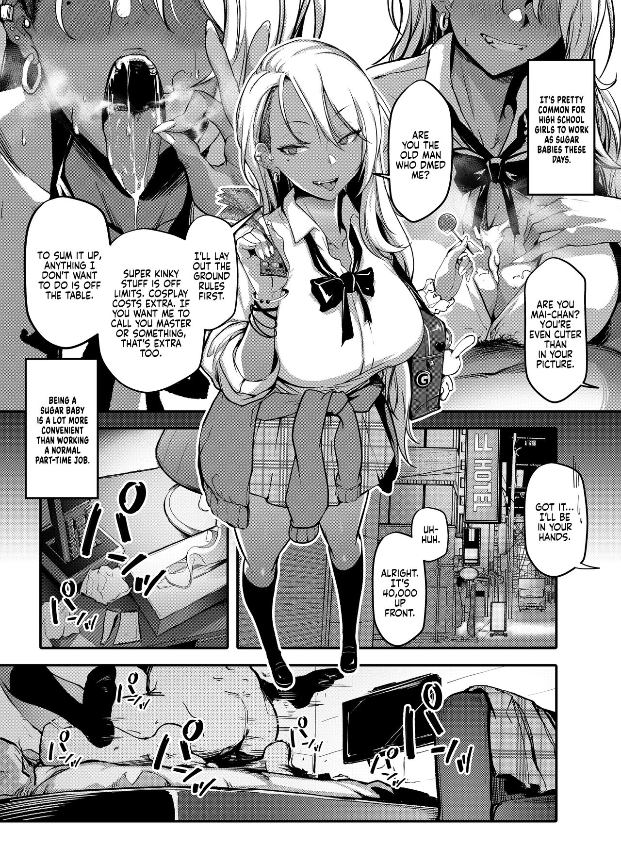Namaiki JK ga Wakaraserareru Hon | Putting a Cheeky Gyaru in Her Place — preview page 3