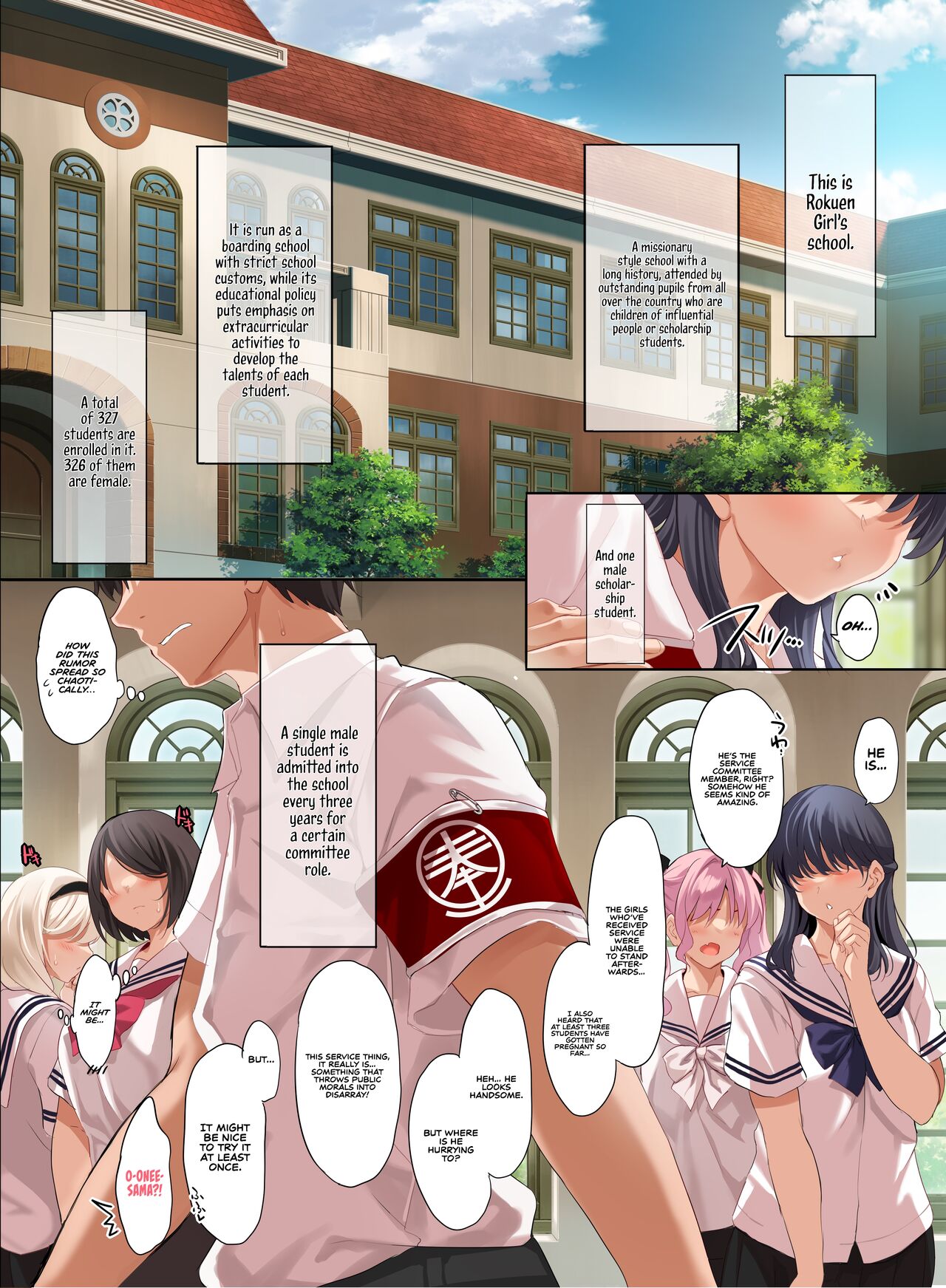Jogakkou de Otoko Hitori na node Kousoku de Seiyoku no Hakeguchi ni Sareru Nichijou 2-Jigenme — preview page 3