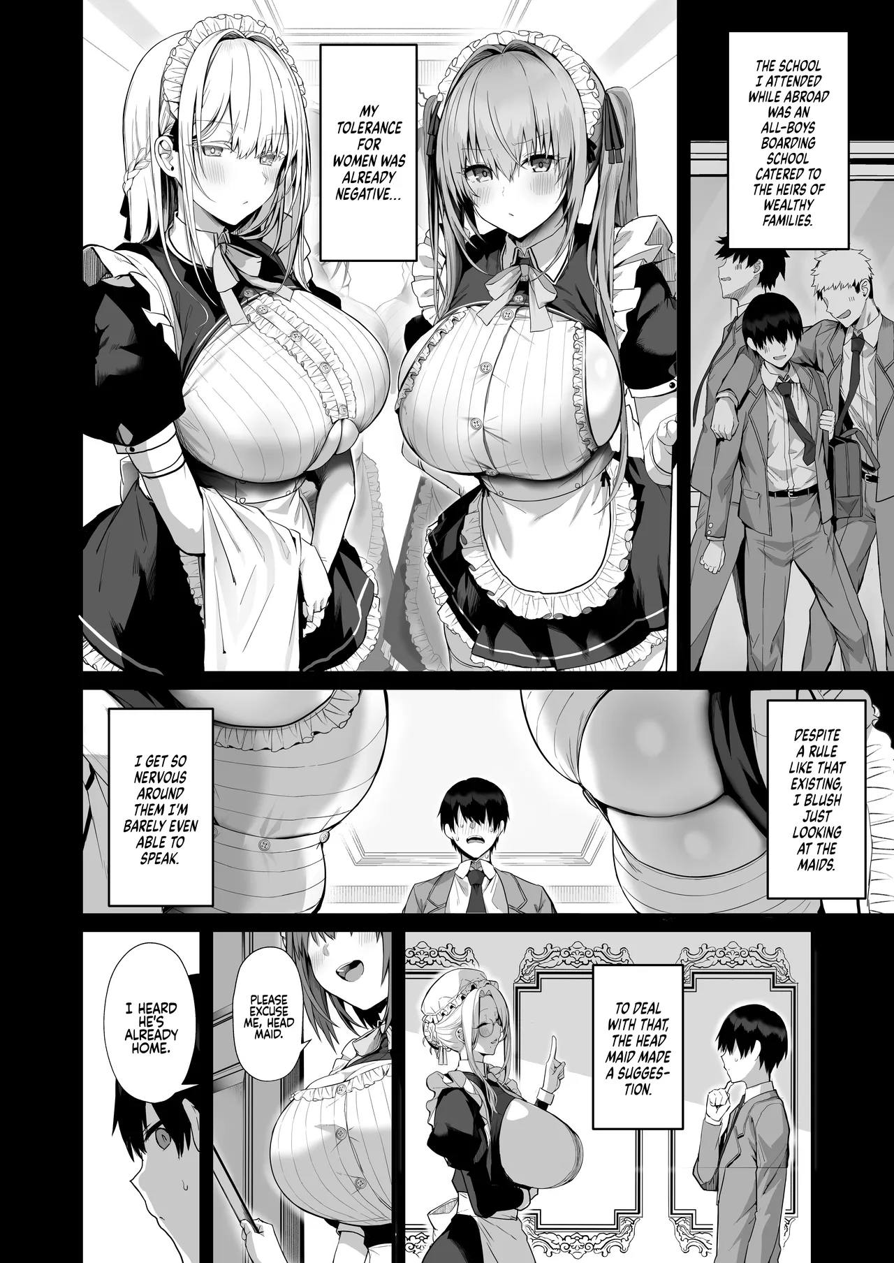Love Maid -Yasashikute Amaama na Kyonyuu Ero Maid San to SEX Shimakuru Ohanashi- | Love Maid – A Story about having lots of Sex with a Sweet, Super-loving Big-breasted Sexy Maid — preview page 9