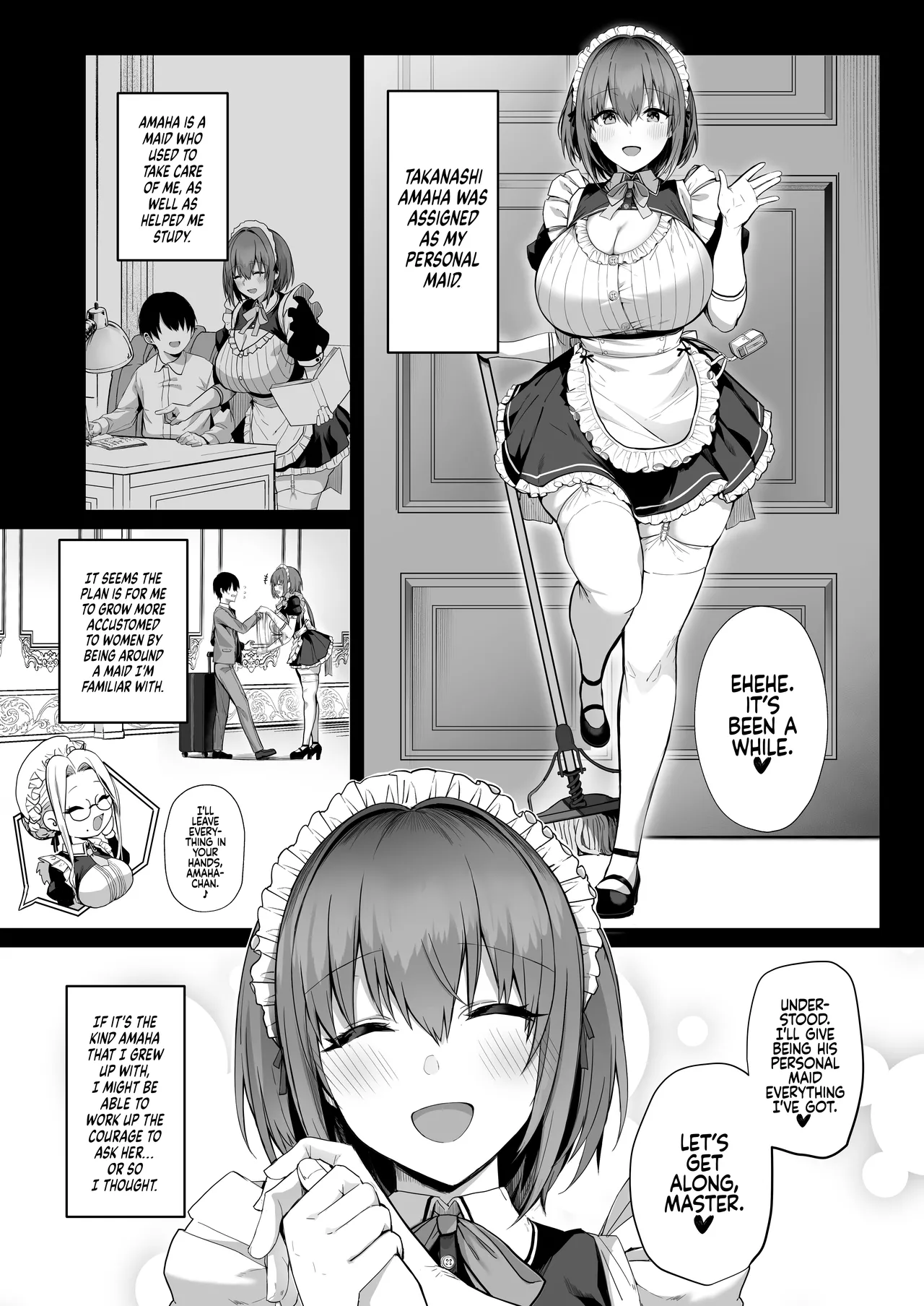 Love Maid -Yasashikute Amaama na Kyonyuu Ero Maid San to SEX Shimakuru Ohanashi- | Love Maid – A Story about having lots of Sex with a Sweet, Super-loving Big-breasted Sexy Maid — preview page 10