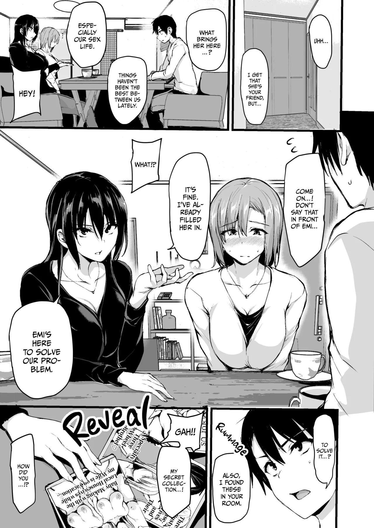Kyonyuu Ga Futariinai To Bokkishinai Otto No Tame Ni Tomodachi O Tsuretekita Tsuma Chapter 1-3 — preview page 4