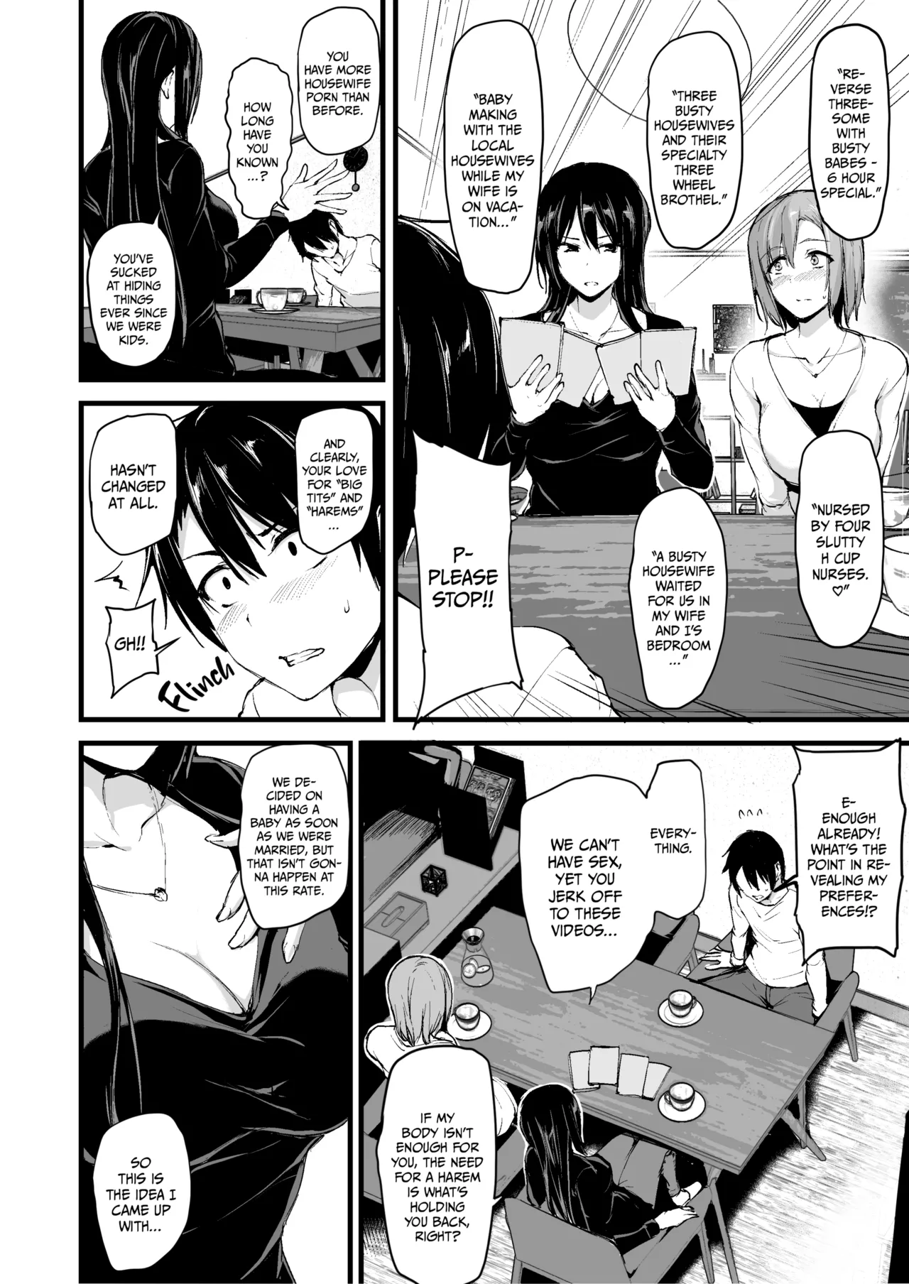 Kyonyuu Ga Futariinai To Bokkishinai Otto No Tame Ni Tomodachi O Tsuretekita Tsuma Chapter 1-3 — preview page 5
