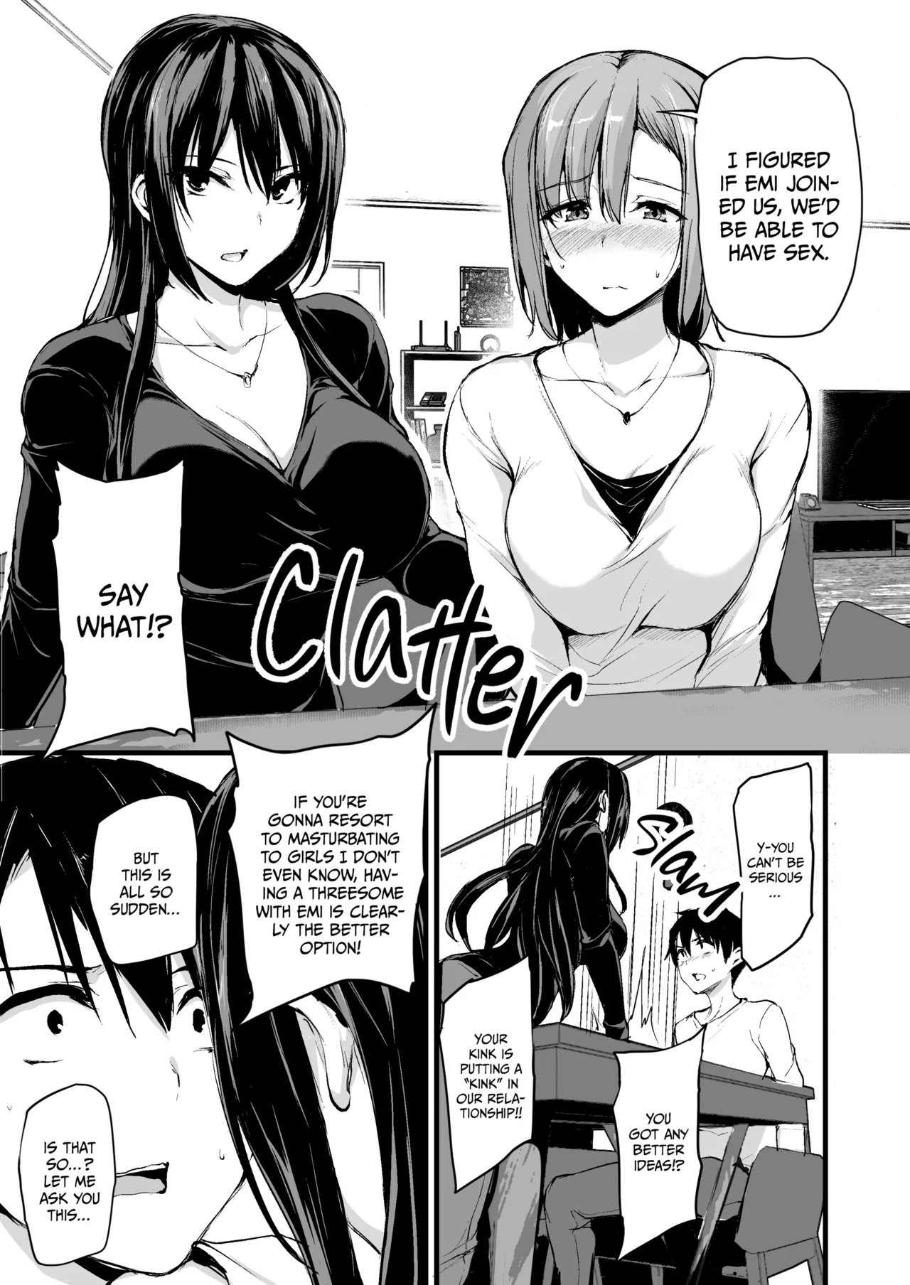 Kyonyuu Ga Futariinai To Bokkishinai Otto No Tame Ni Tomodachi O Tsuretekita Tsuma Chapter 1-3 — preview page 6