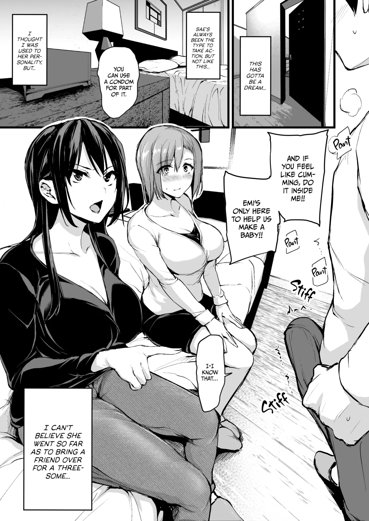 Kyonyuu Ga Futariinai To Bokkishinai Otto No Tame Ni Tomodachi O Tsuretekita Tsuma Chapter 1-3 — preview page 8