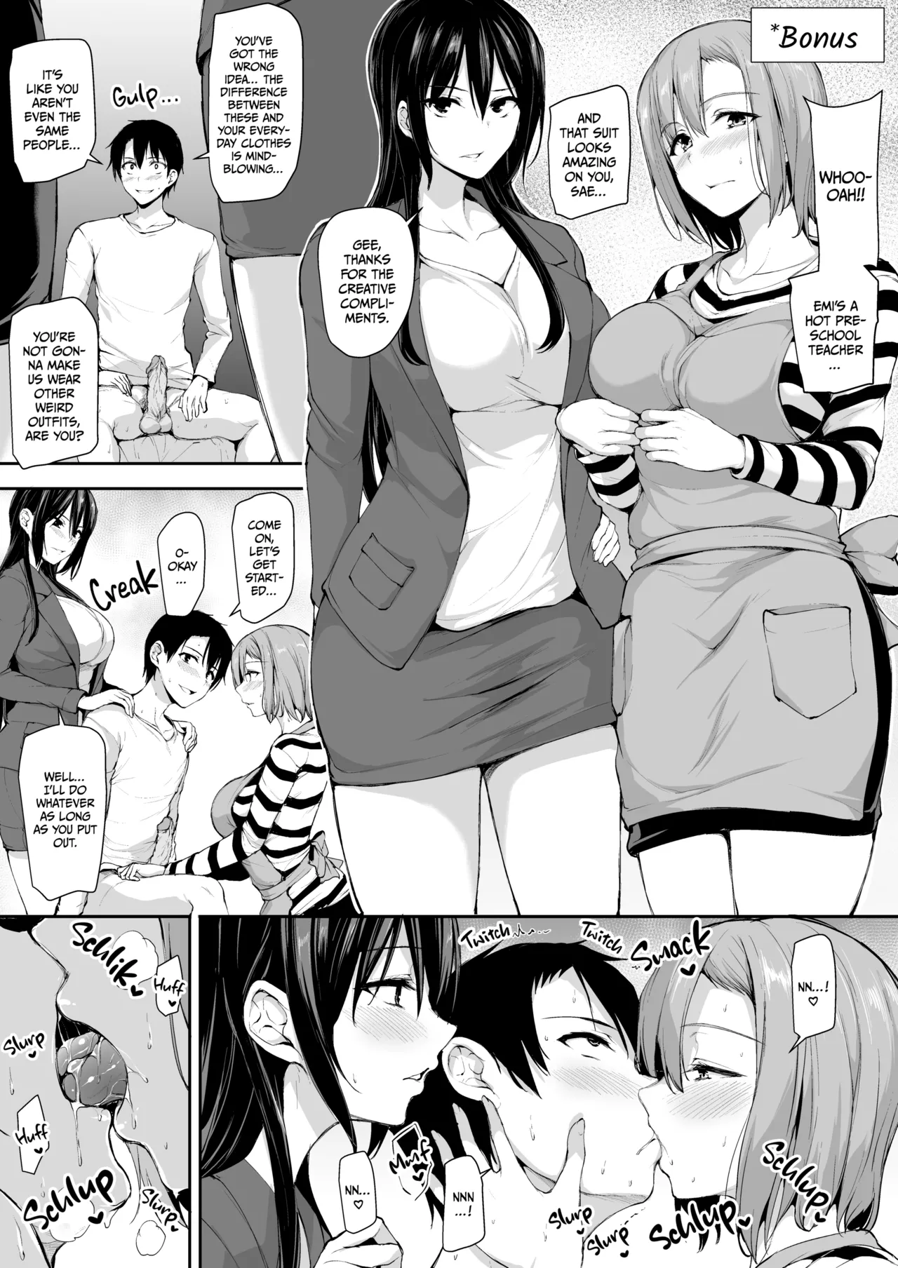 Kyonyuu Ga Futariinai To Bokkishinai Otto No Tame Ni Tomodachi O Tsuretekita Tsuma Chapter 1-3 – Chapter 1 – page 56