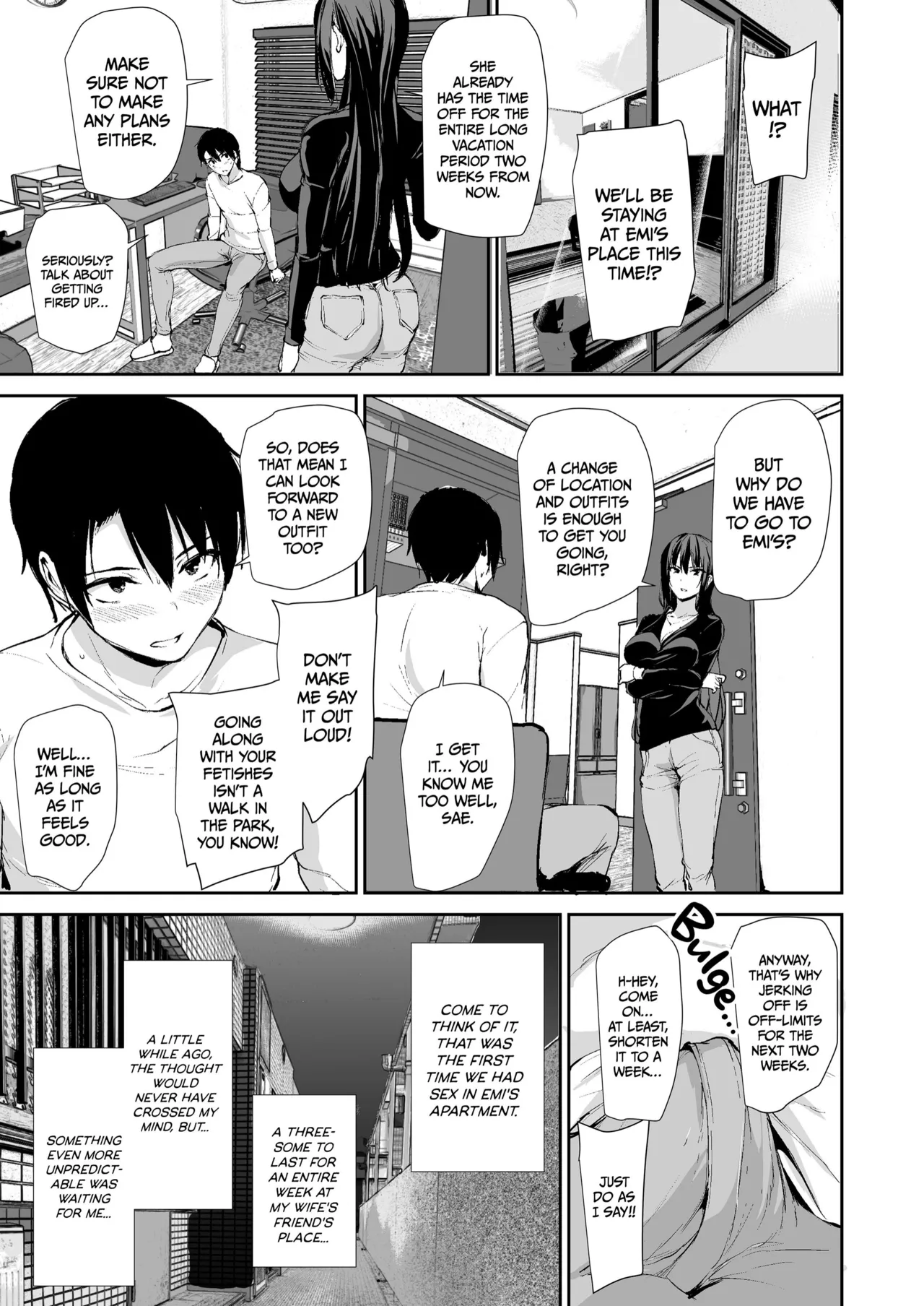 Kyonyuu Ga Futariinai To Bokkishinai Otto No Tame Ni Tomodachi O Tsuretekita Tsuma Chapter 1-3 – Chapter 1 – page 146