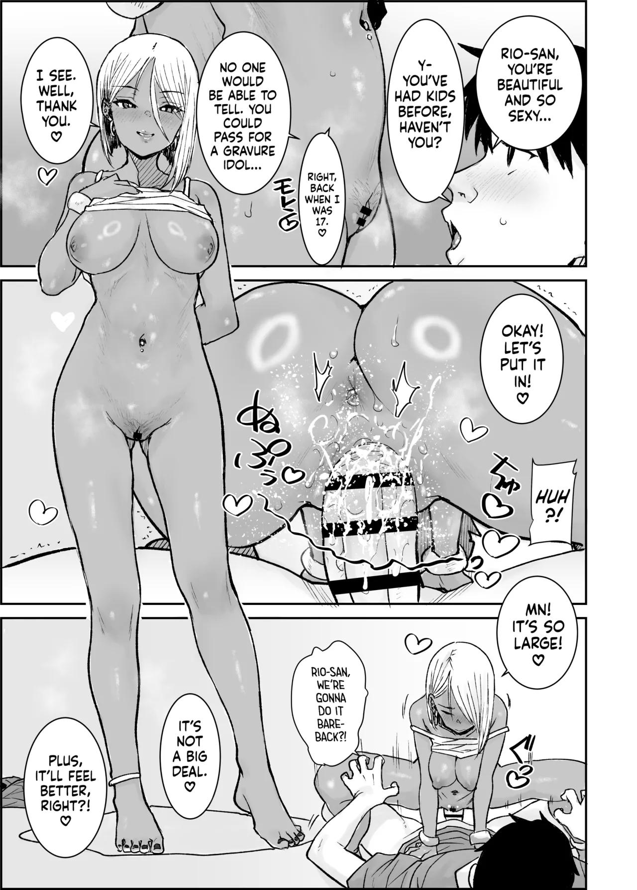 Daigaku no Ore, Kuro Gyaru Bijou Kanrinin-San No Hageshii Kuiuchi Kijoui De Nama Nakadashi Shaimashita | I, Your Humble College Student, Busted Loads Into My 35 Y/O Dark-Skinned Gyaru Landlady While She Rode Me Cowgirl — preview page 14