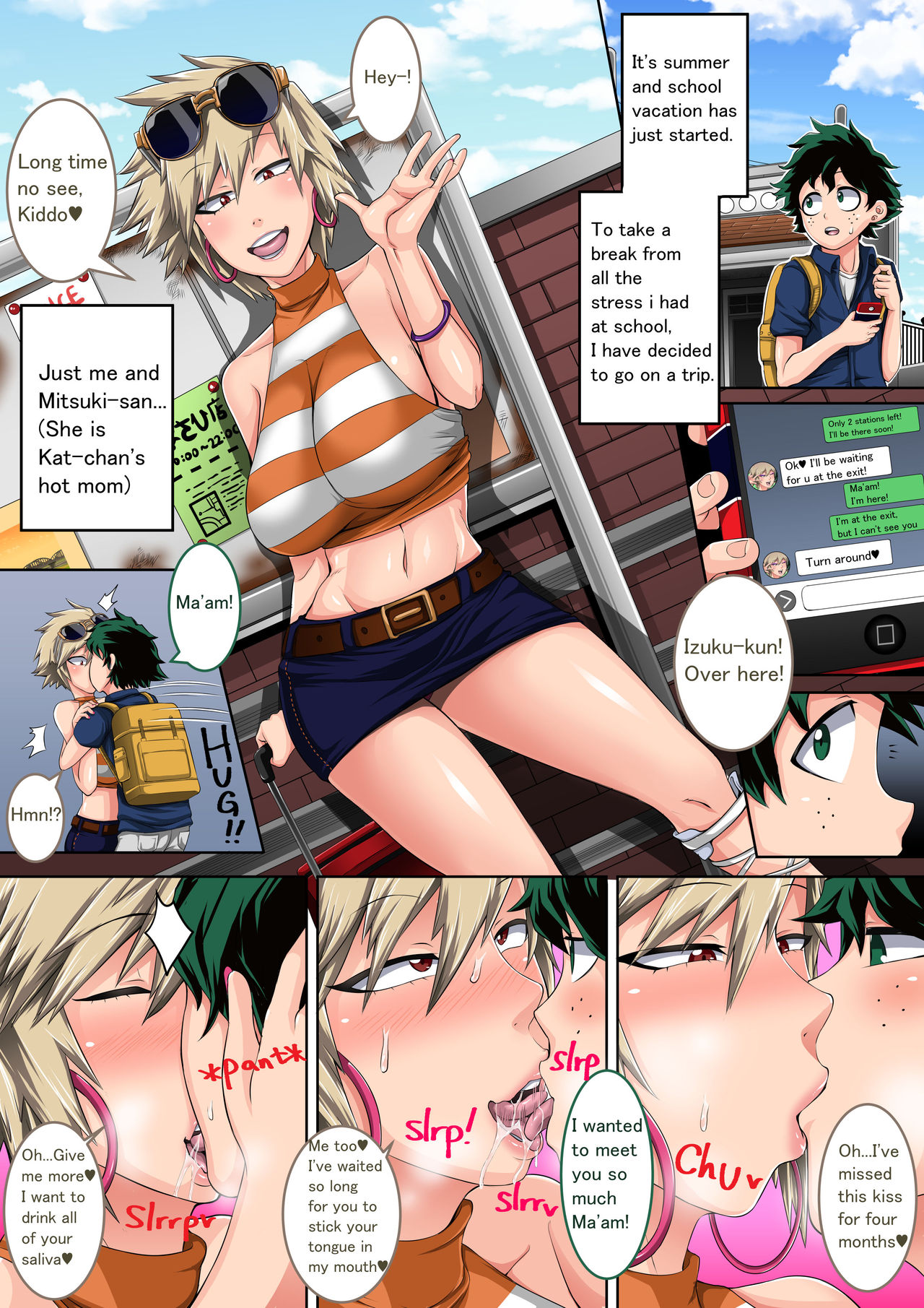 Boku no Harem Academia Bakugou Mama to no Natsuyasumi “Zenpen” — preview page 3