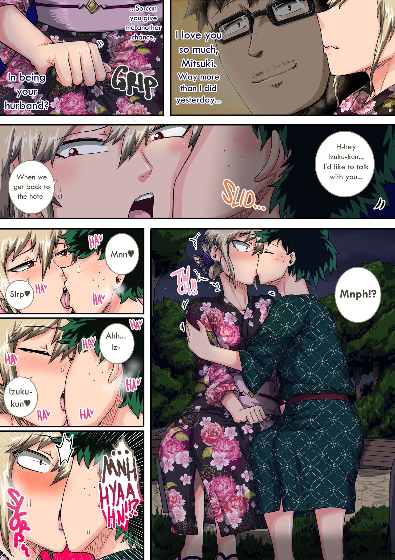 Boku no Harem Academia Bakugou Mama to no Natsuyasumi “Chuunen” | Summer Vacation With Bakugo’s Mom Part Two – Chapter 1 – page 53