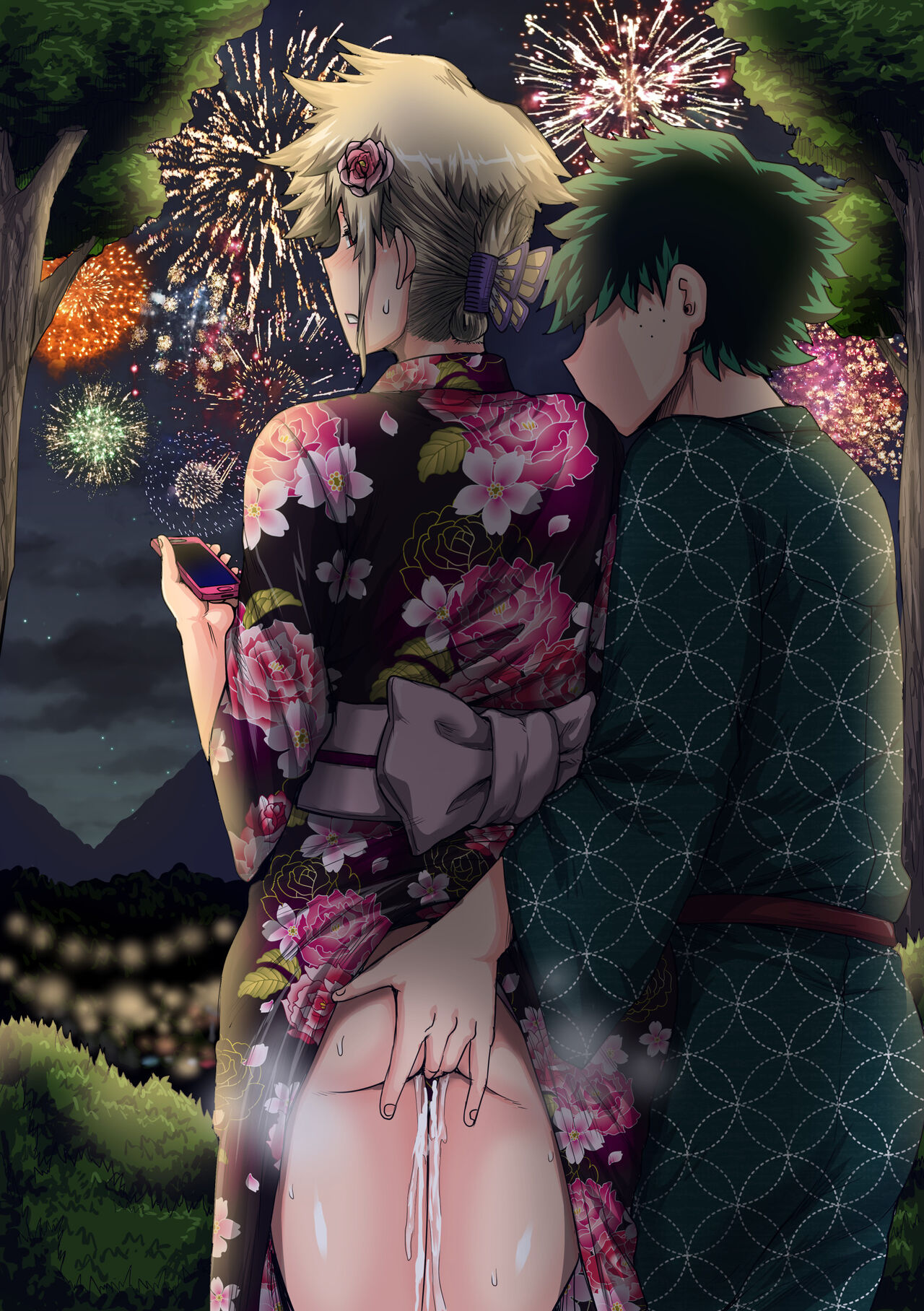 Boku no Harem Academia Bakugou Mama to no Natsuyasumi “Chuunen” | Summer Vacation With Bakugo’s Mom Part Two – Chapter 1 – page 91