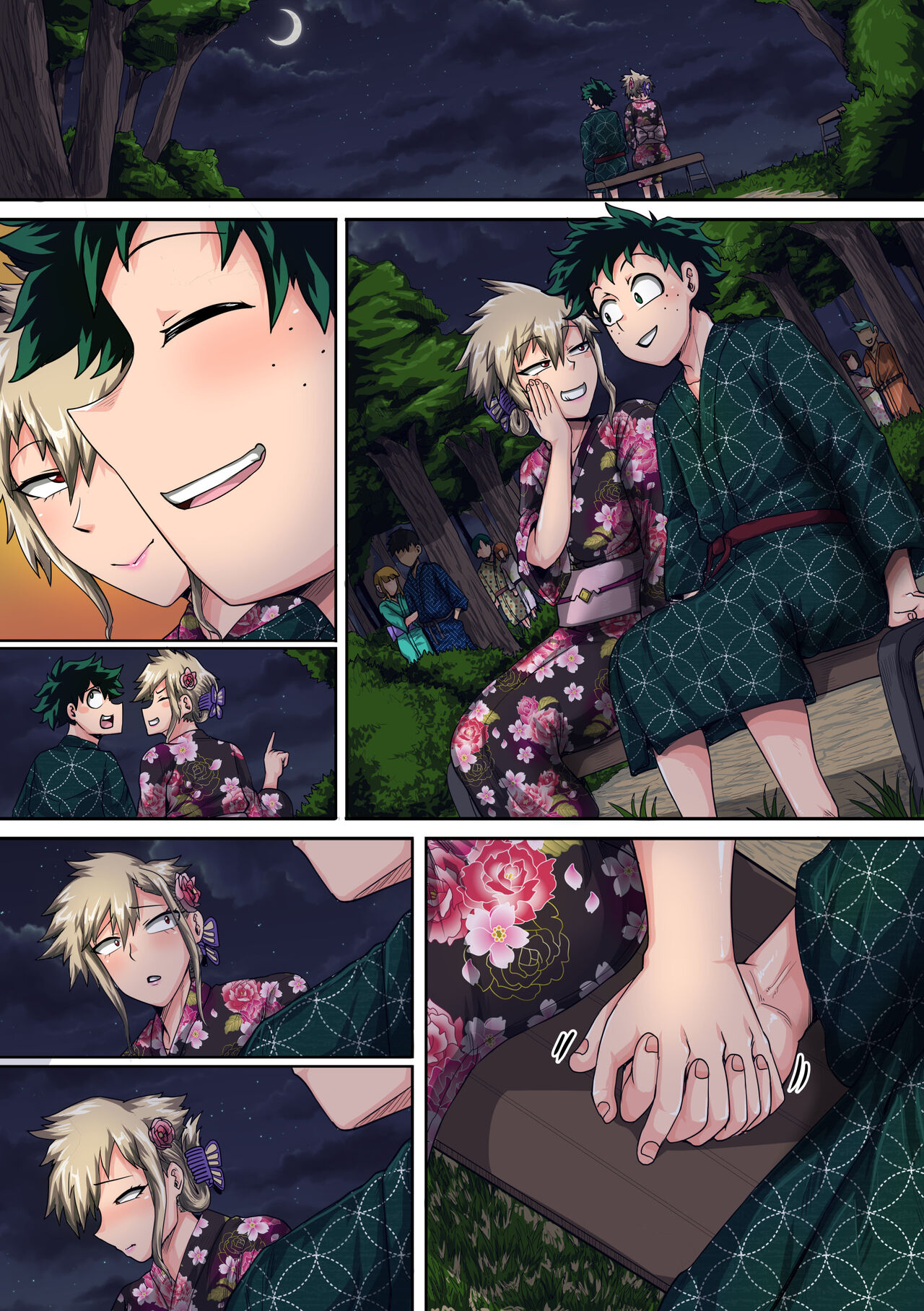 Boku no Harem Academia Bakugou Mama to no Natsuyasumi “Chuunen” | Summer Vacation With Bakugo’s Mom Part Two – Chapter 1 – page 142