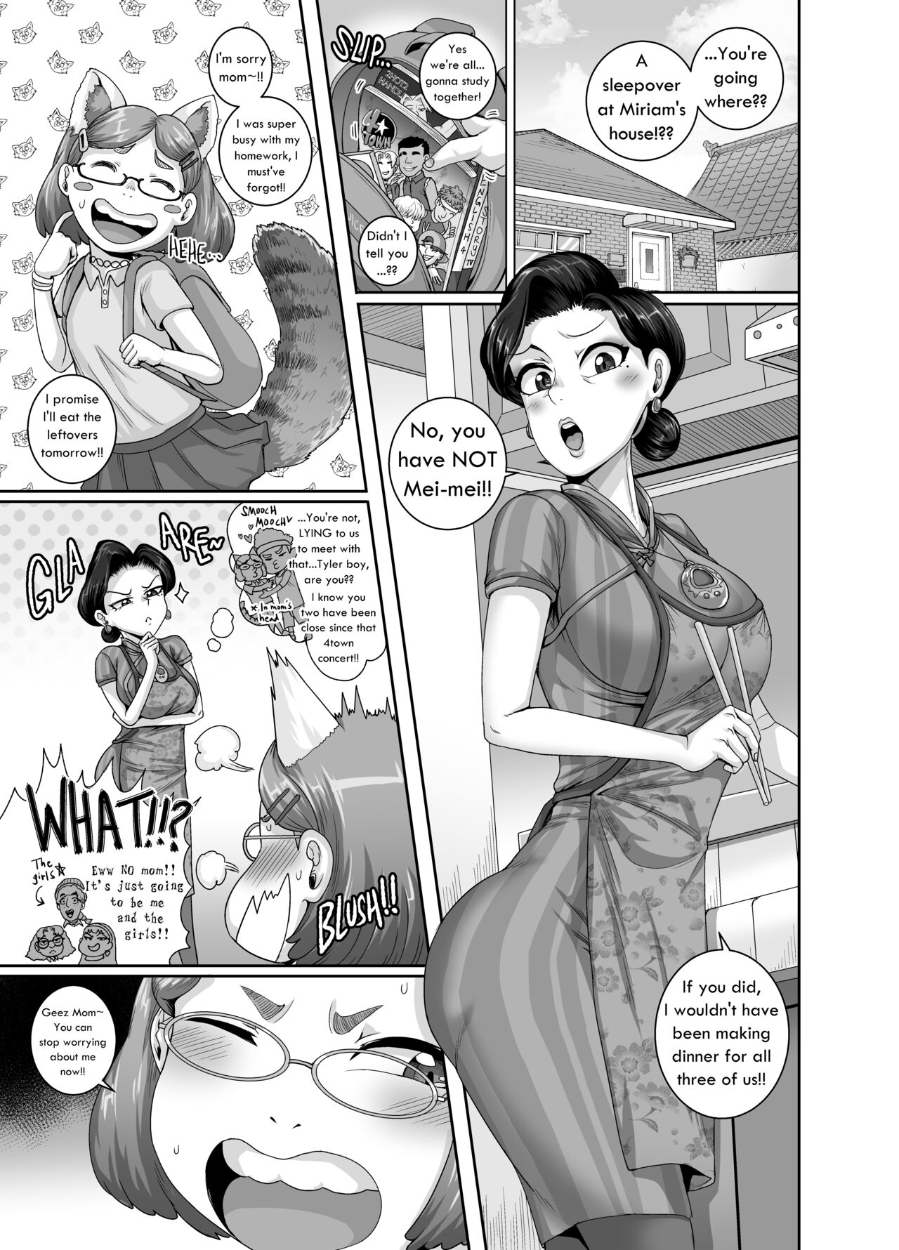 Tsuma wa Tokidoki Ecchi Panda | Mating with Red — preview page 2