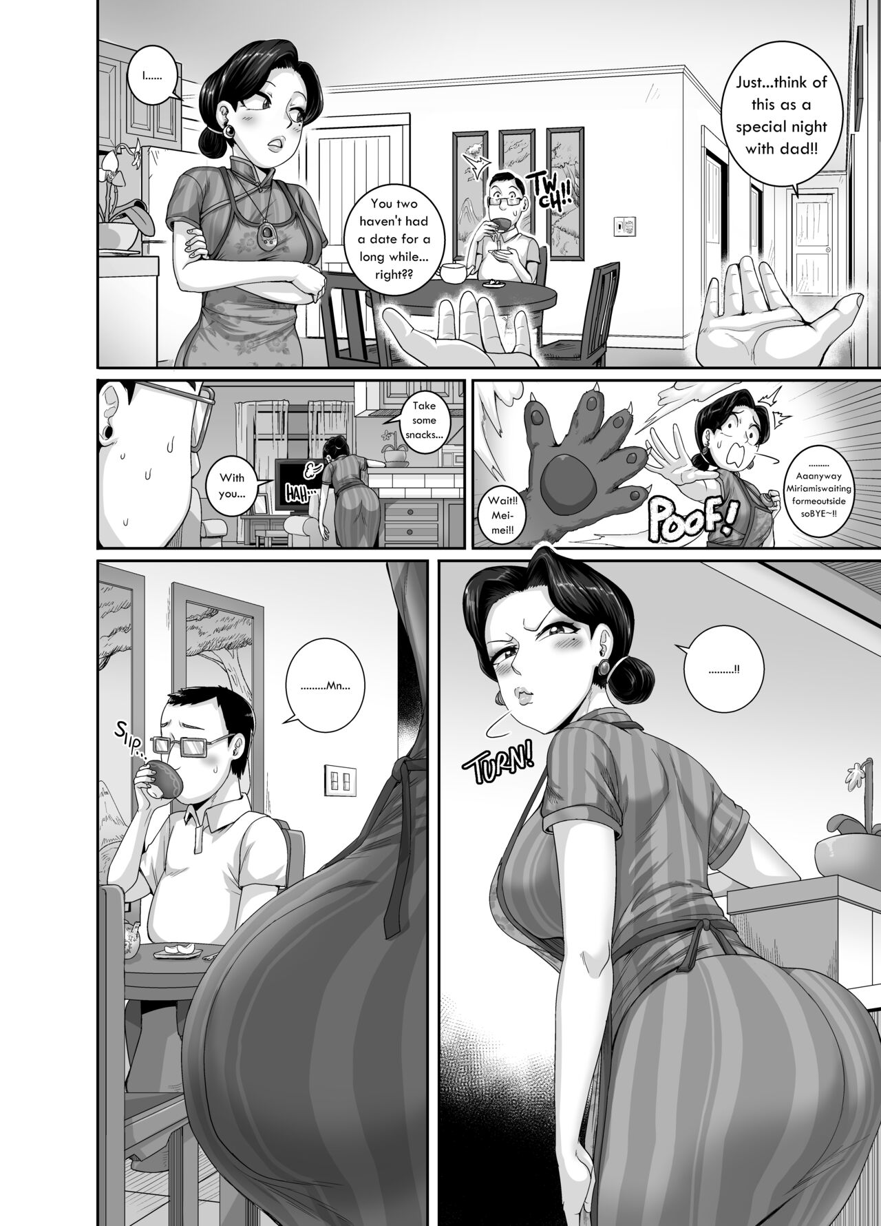 Tsuma wa Tokidoki Ecchi Panda | Mating with Red — preview page 3