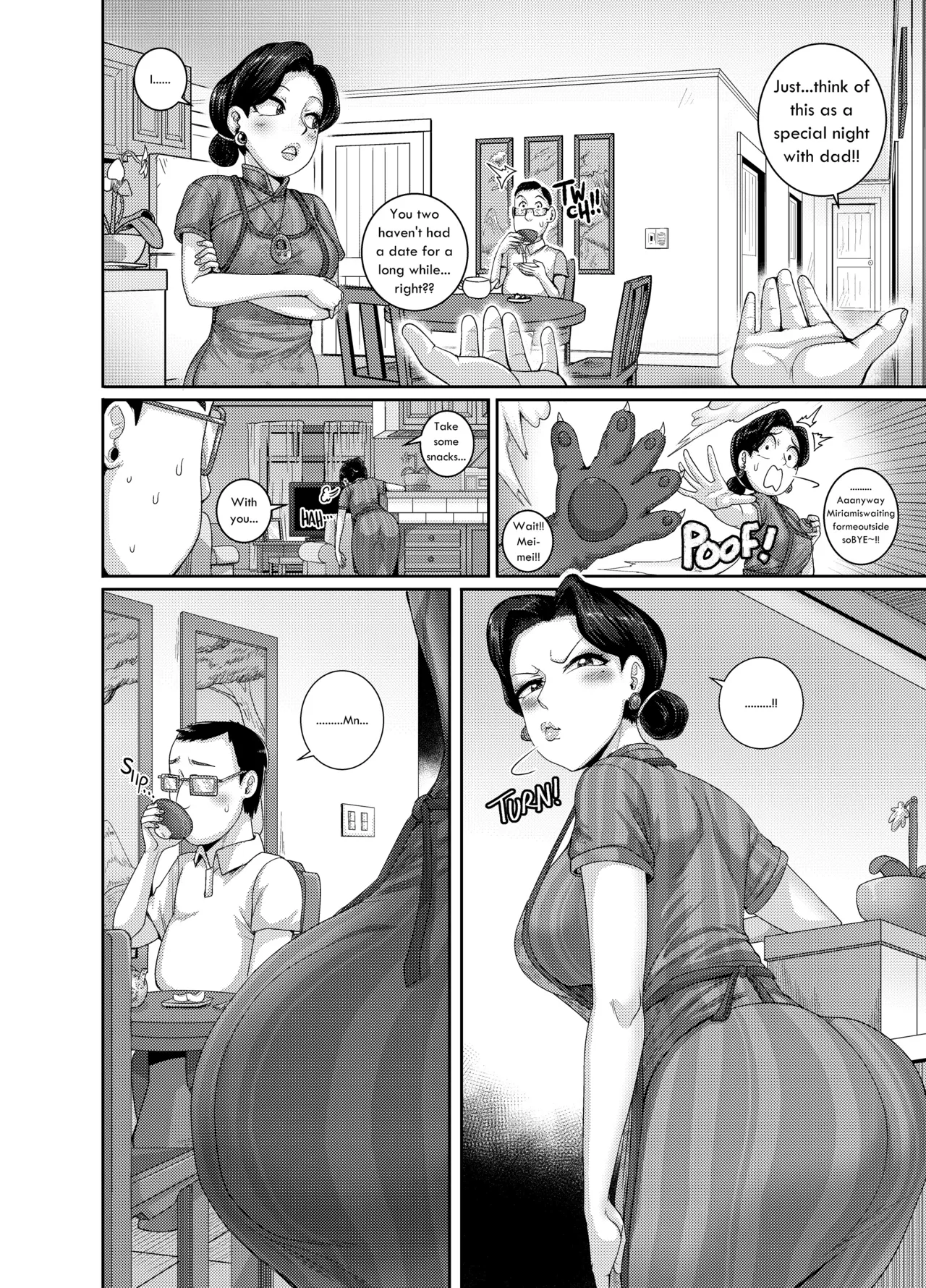 Tsuma wa Tokidoki Ecchi Panda | Mating with Red — preview page 3