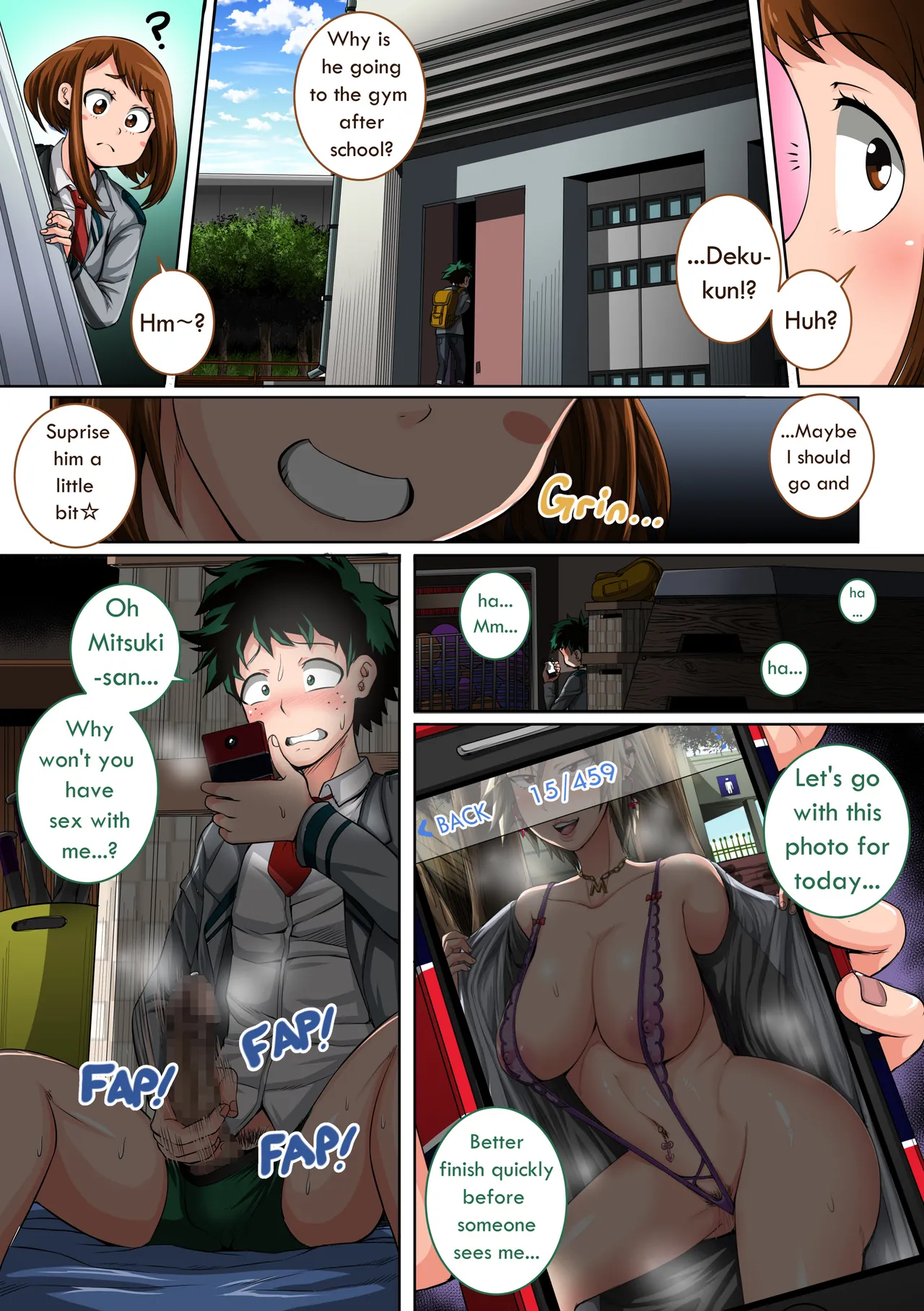 Boku no Harem Academia: 3-wa Ochako Hen “Arata na SEX Friend” — preview page 3