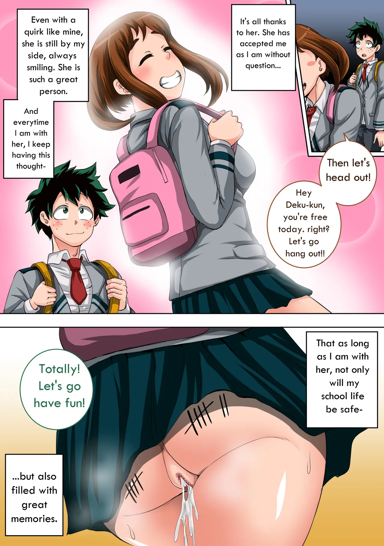 Boku no Harem Academia: 3-wa Ochako Hen “Arata na SEX Friend” – Chapter 1 – page 53