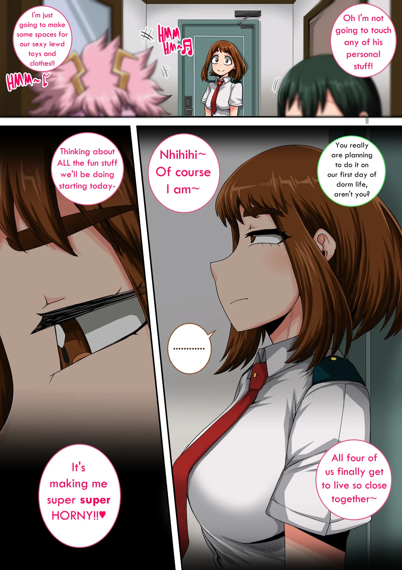 My Harem Academia Chapter 8 Part 3 Breaking into a broken heart — preview page 11