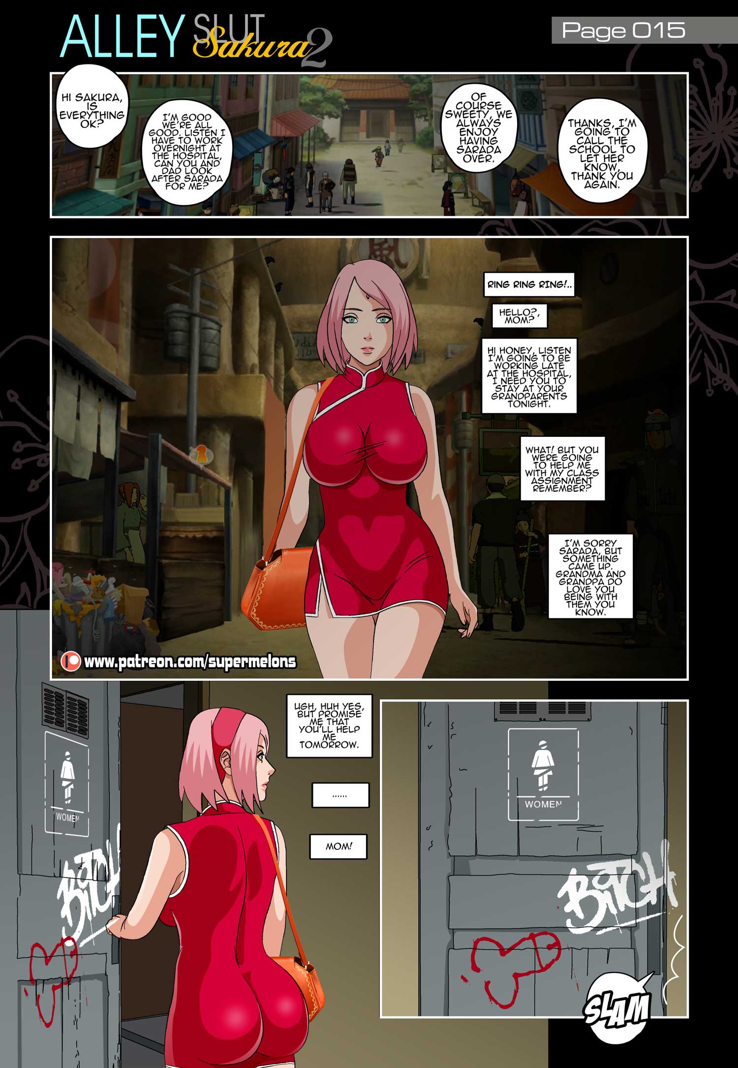 Alley Slut Sakura (Naruto) #2 — preview page 16