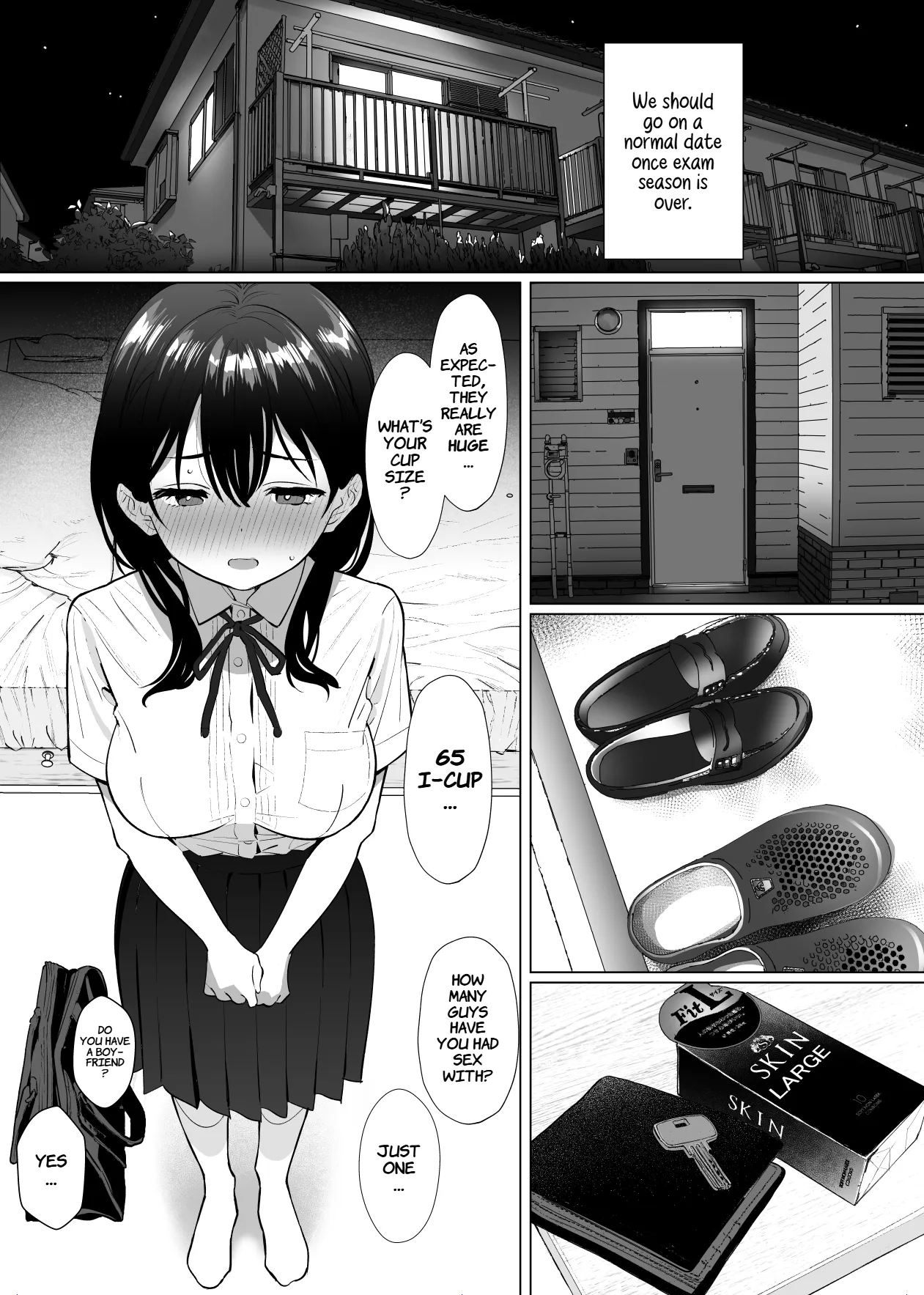 Kanojo wa mada 18cm Ijou o Shiranai. | She has never experienced anything close to 18 cm. – Chapter 1 – page 34