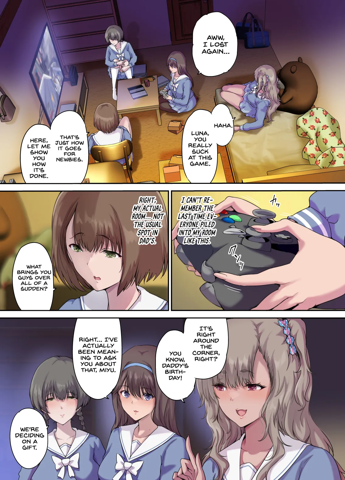 Papa no Shinshitsu wa Musume Tomodachi no Tamariba 4 — preview page 2