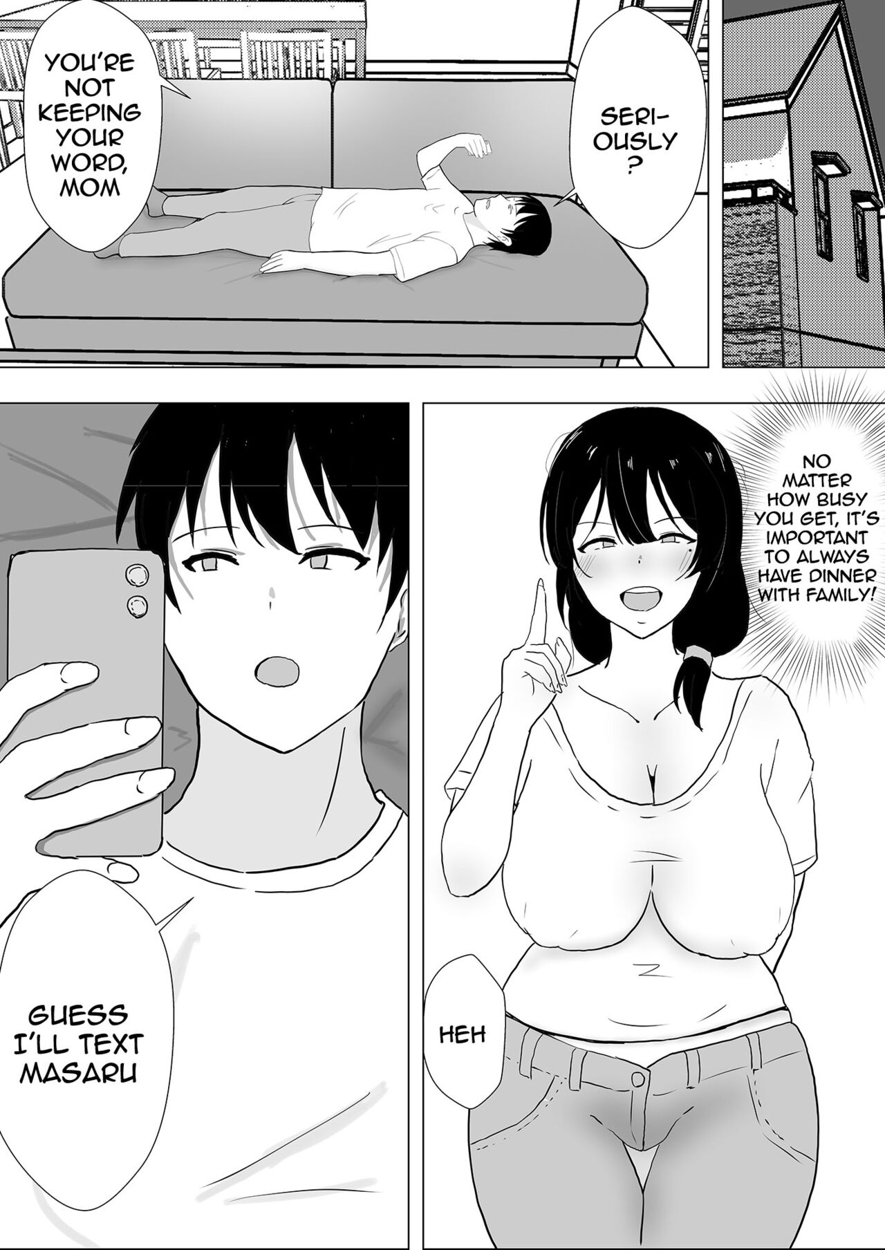 TomoKano Kaa-chan~ Daisuki na Ore no Hahaoya wa Aho na Shinyuu no Kanojo~ | My Mom Is My Friend’s Girlfriend – Chapter 1 – page 59