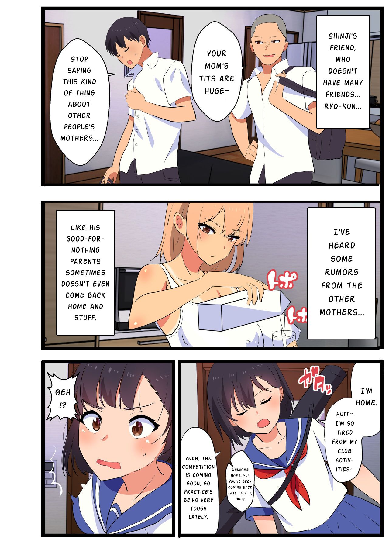~NTR Kazoku~ Kazoku Omoi no Tsuyoki na Moto Yanmama ga Musuko no Tomodachi no SeFri Benki ni Ochiru made | ~NTR Family~ The story of a strong-willed mother who cares about her family, and her fall into the hands of her son’s bully friend. — preview page 8
