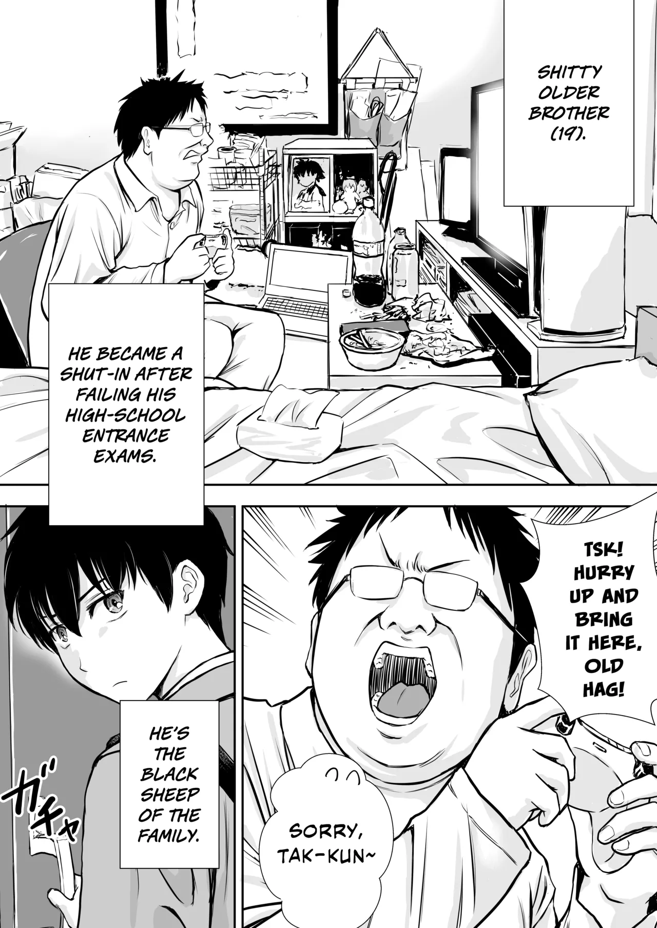 Boku no Kaa-chan ga Hikikomori Neet Debu Aniki no Seishori Onaho ni Natteita Hanashi | My Mother is My Fat Shut-in Older NEET Brother’s Sex Relief Onahole — preview page 10