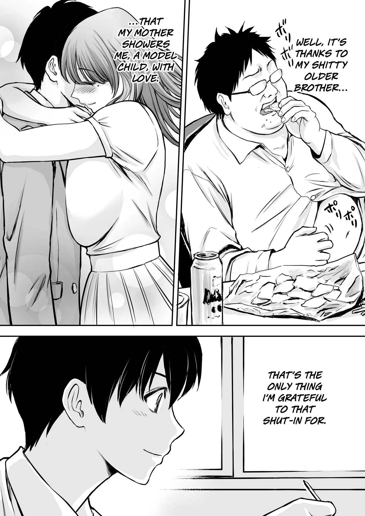 Boku no Kaa-chan ga Hikikomori Neet Debu Aniki no Seishori Onaho ni Natteita Hanashi | My Mother is My Fat Shut-in Older NEET Brother’s Sex Relief Onahole — preview page 13
