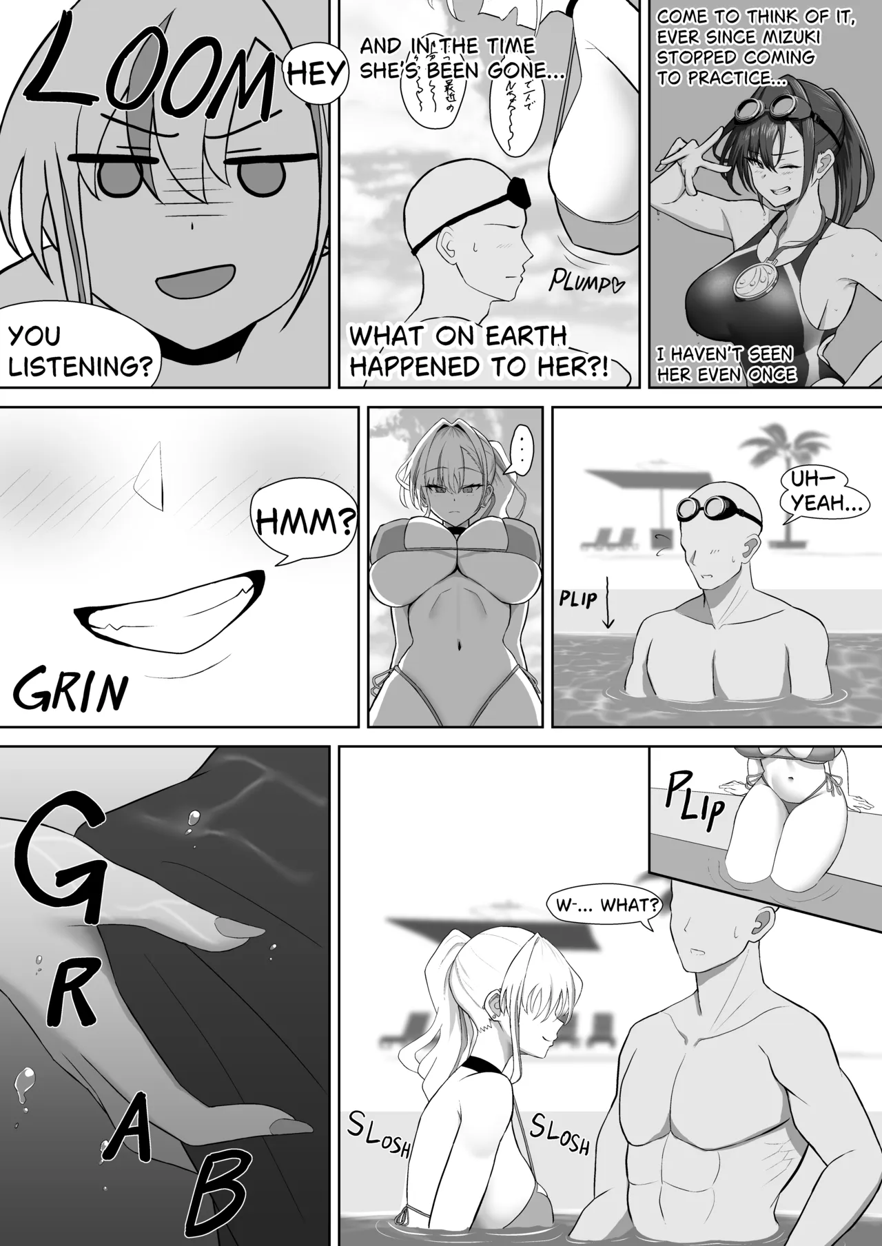 Gal ni Natta Osananajimi to Chissoku Genkai Suichuu Ecchi! | My Childhood Friend Turned into a Gal – A Near-Limit Asphyxiation Underwater Sex! — preview page 7