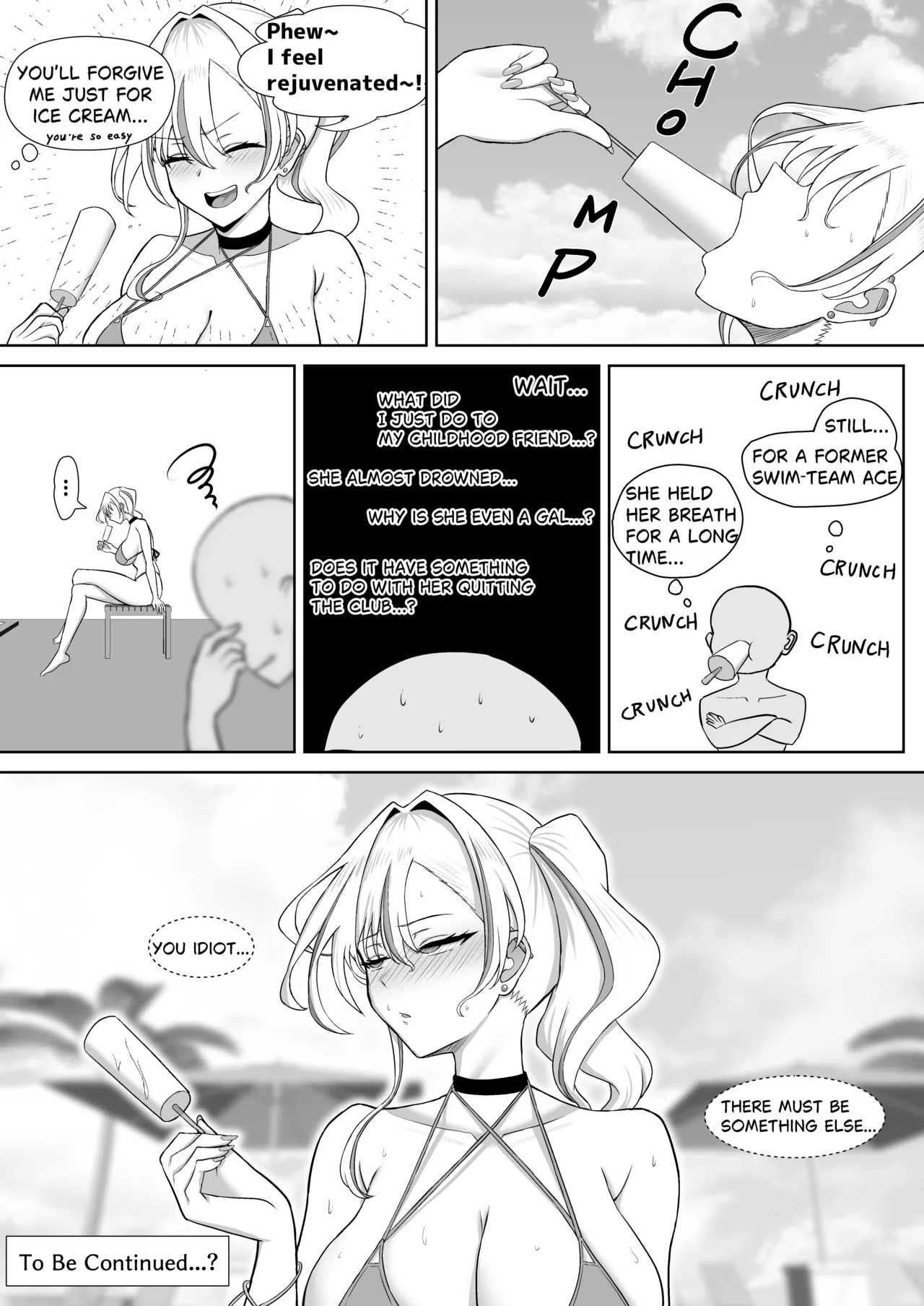 Gal ni Natta Osananajimi to Chissoku Genkai Suichuu Ecchi! | My Childhood Friend Turned into a Gal – A Near-Limit Asphyxiation Underwater Sex! – Chapter 1 – page 36