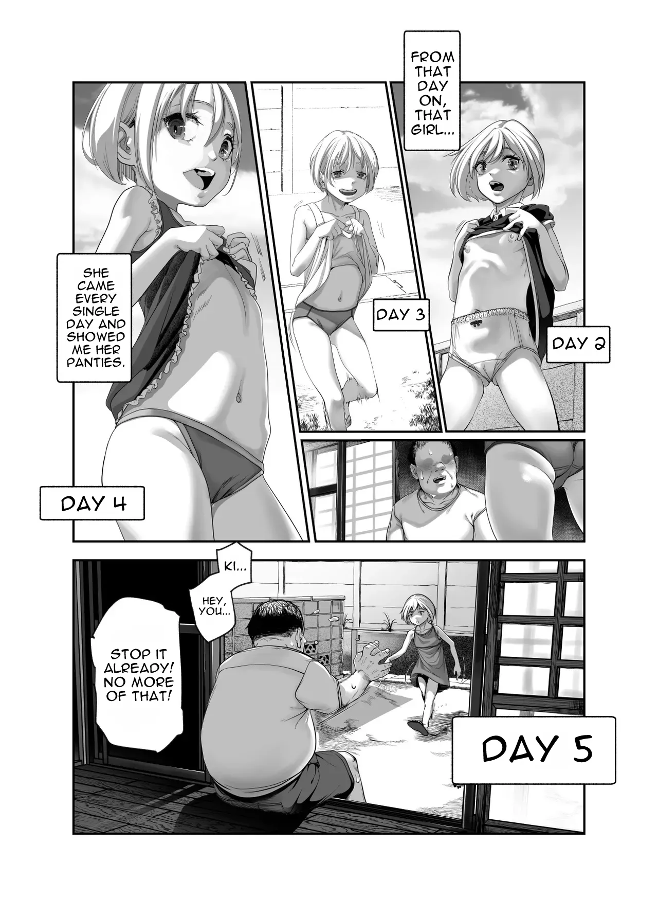 Zen no Oji-san to Pantsu Misete kuru Kinjo no Yabai Ko EX | Zen no Oji-san to Pantsu Misete kuru Kinjo no Yabai Ko EX | The Nice Guy and the Sketchy Neighborhood Kid Who Keeps Flashing Her Panties — preview page 6