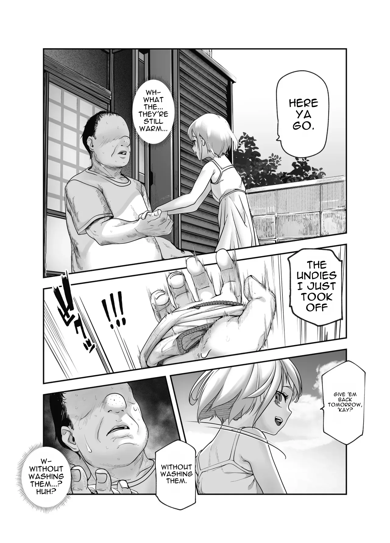 Zen no Oji-san to Pantsu Misete kuru Kinjo no Yabai Ko EX | Zen no Oji-san to Pantsu Misete kuru Kinjo no Yabai Ko EX | The Nice Guy and the Sketchy Neighborhood Kid Who Keeps Flashing Her Panties — preview page 12