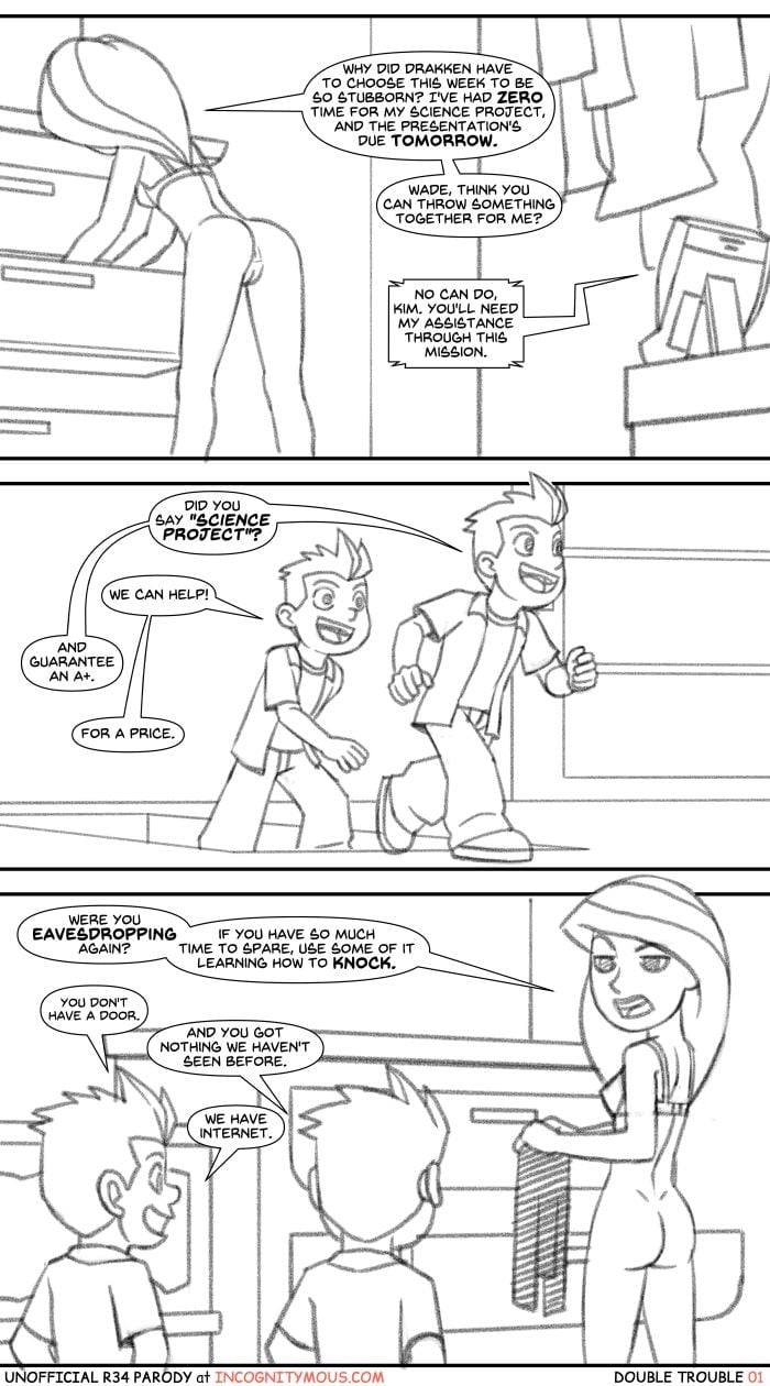 Double Trouble (Kim Possible) 1.5 – Double Trouble – Chapter 1 (Kim Possible) — preview page 1