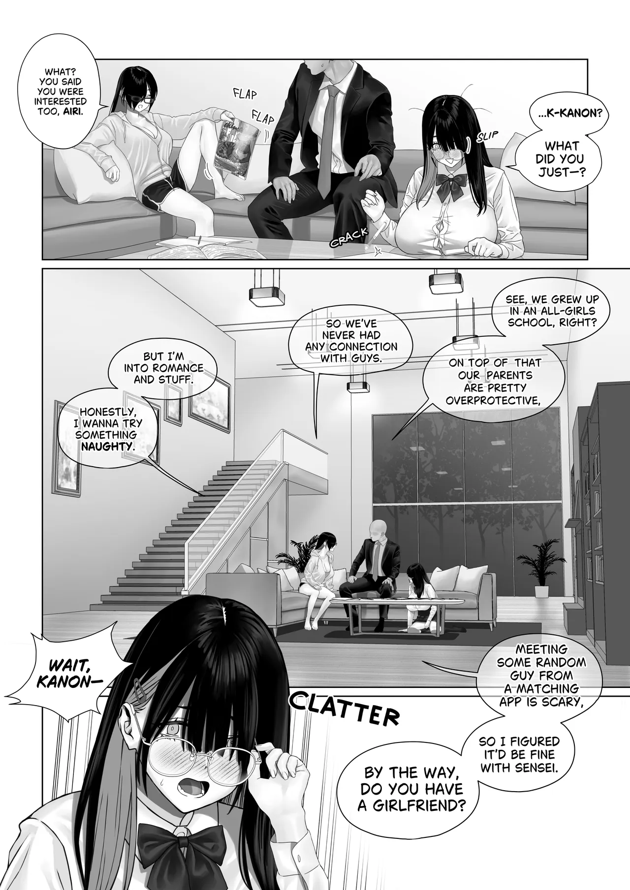 Bakunyuu Shimai ni Oshiekomu | Training the Busty Sisters – Chapter 1 – page 59