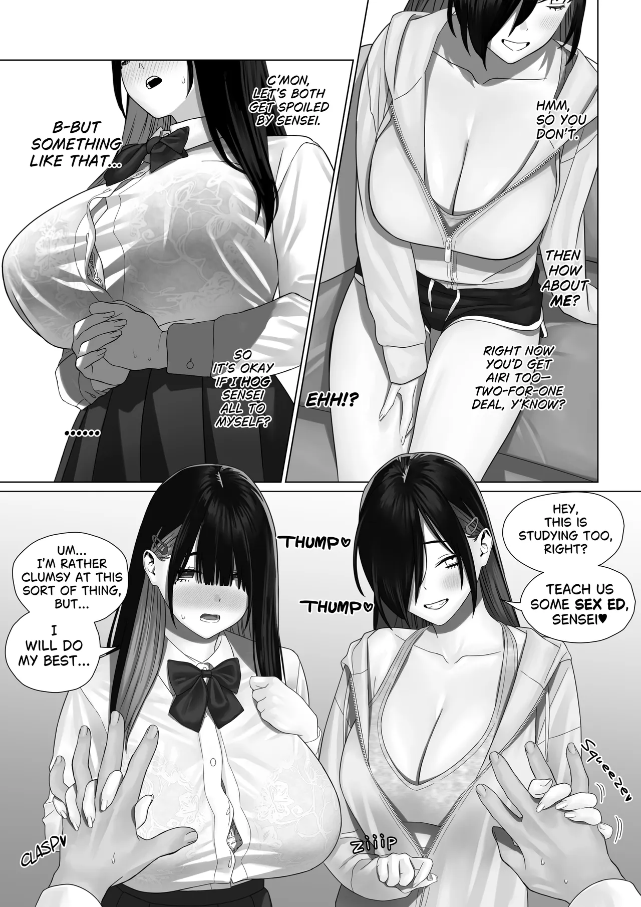 Bakunyuu Shimai ni Oshiekomu | Training the Busty Sisters – Chapter 1 – page 172