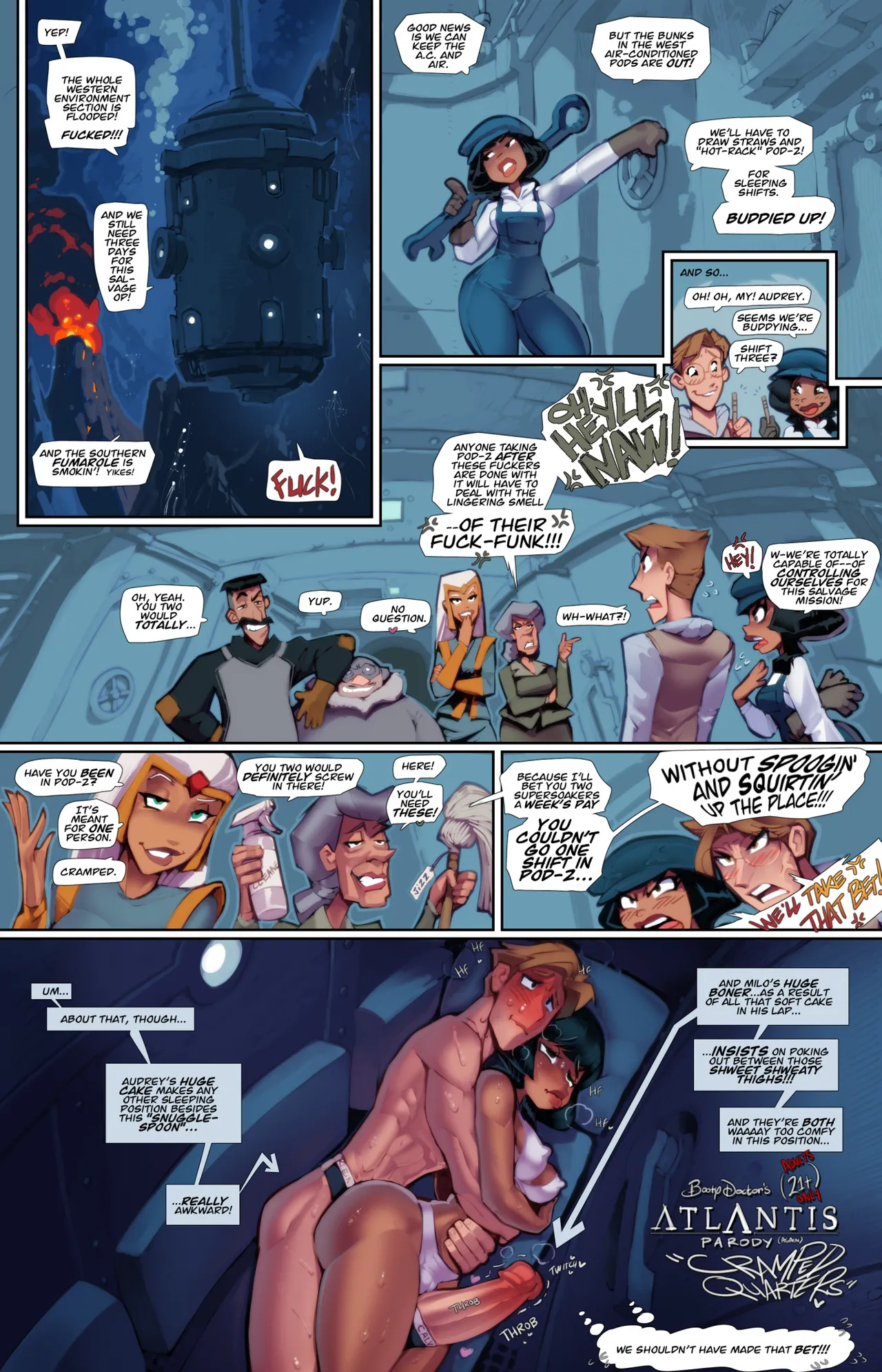 That Sinkin’ Feelin’ + Cramped Quarters + Real Confirmation (Atlantis: the lost empire)[Complete] — preview page 13