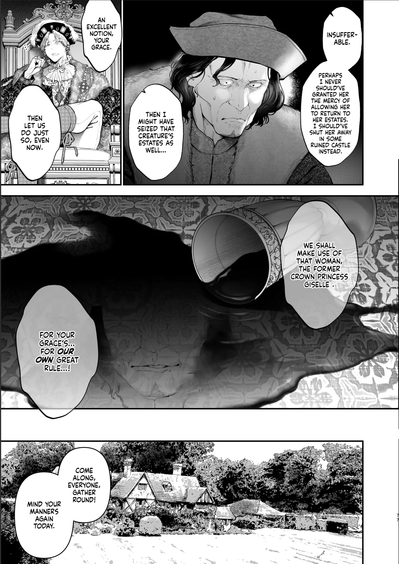 Houtou Kizoku wa Moto Outaishihi to no Haramasekon de Isogashii – The Rake and The Once Crowned Princess – Chapter 1 – page 76